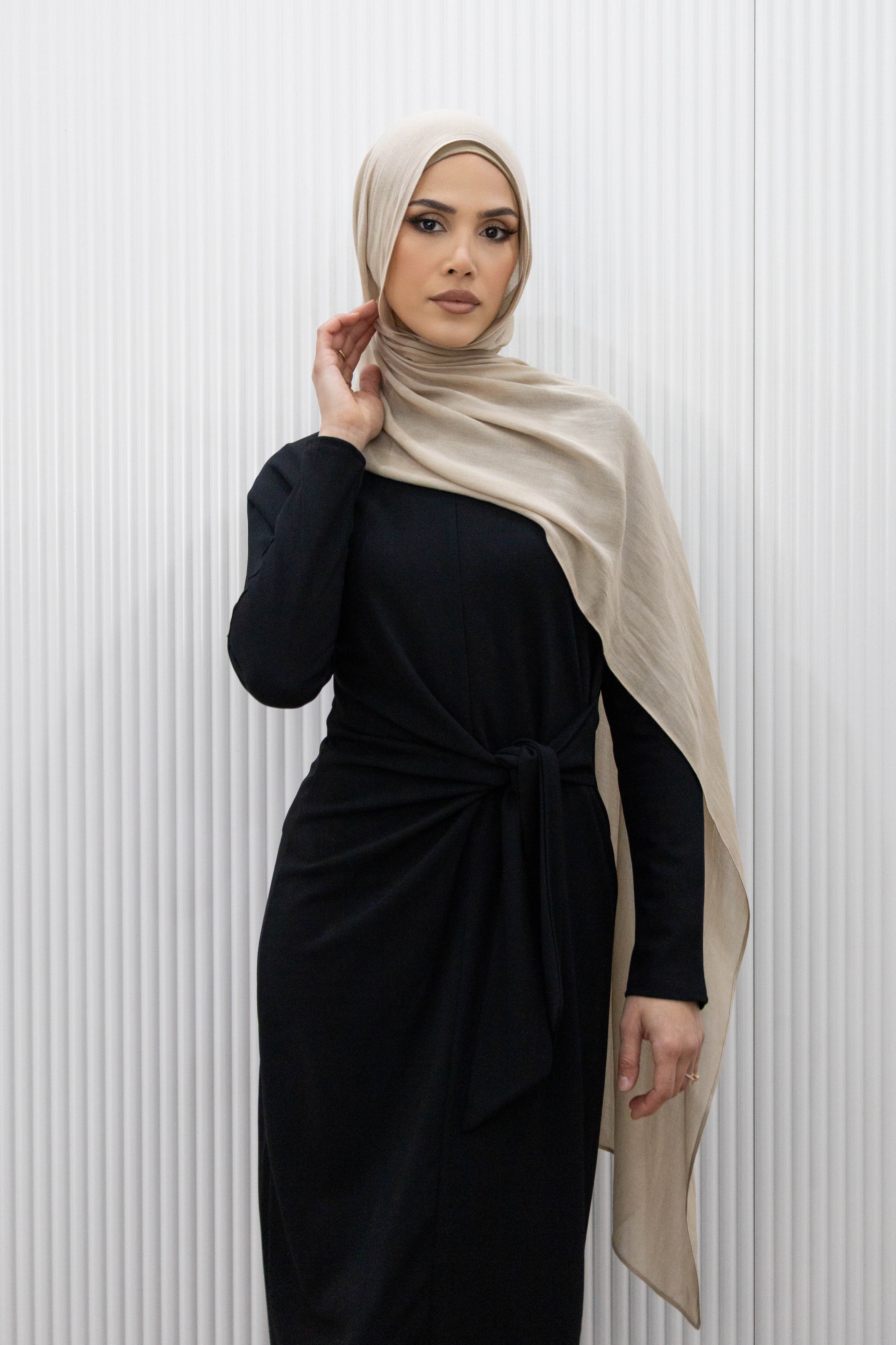 MIDI TIE DRESS