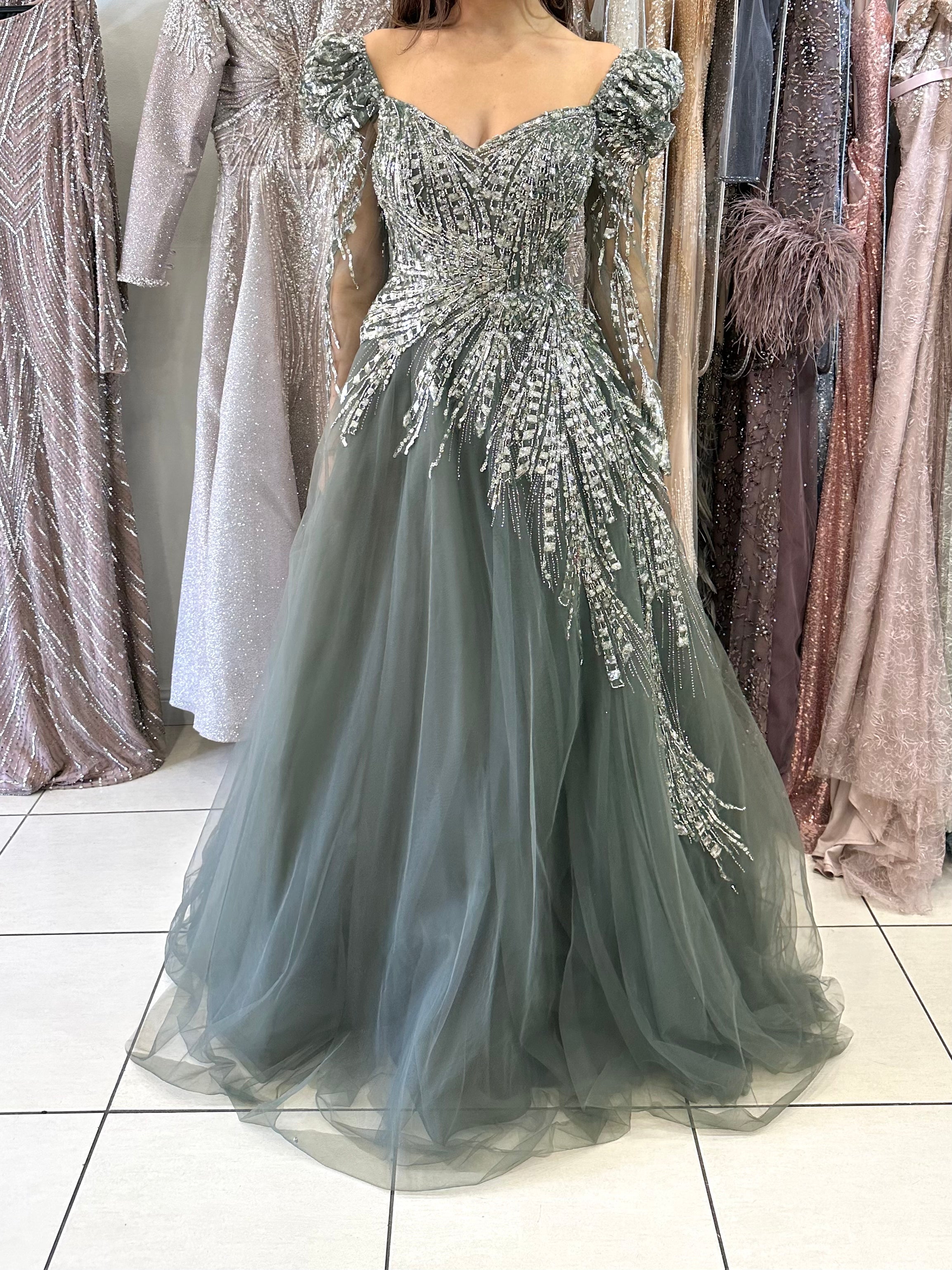 SANDRA BEADED GOWN