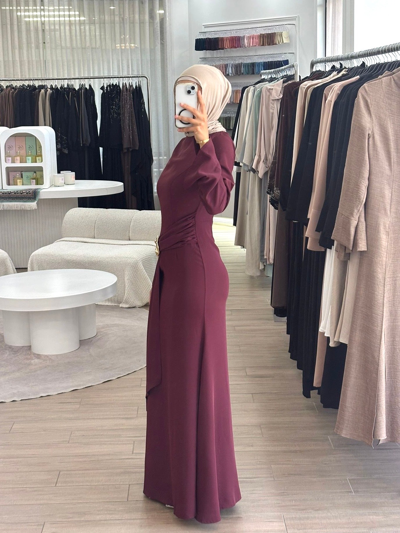 ELLEN FORMAL DRESS- MAROON