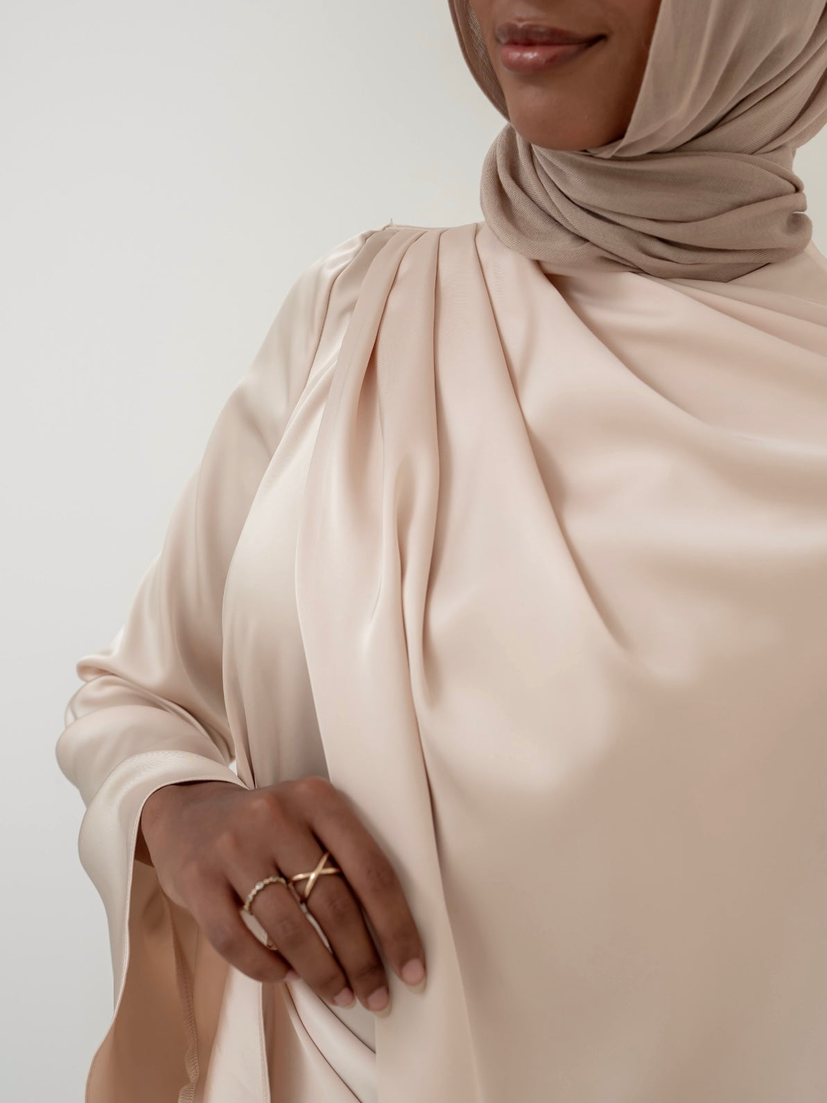 AURORA DRAPE FORMAL DRESS- VANILLA