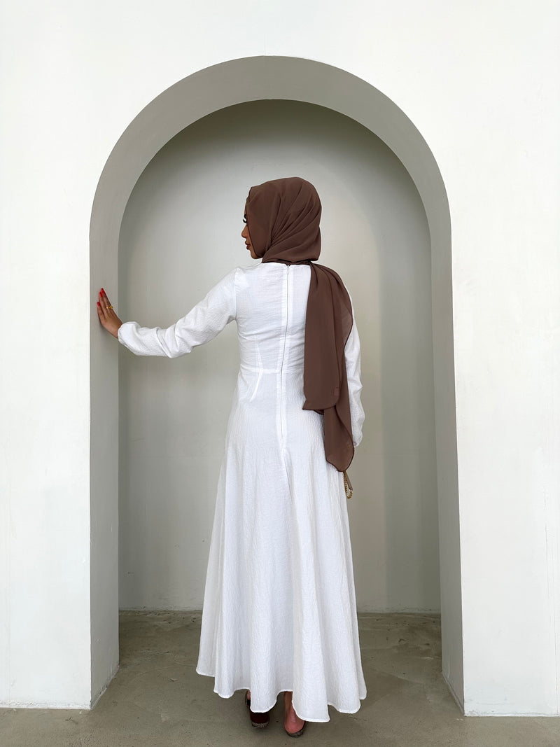 WHITE AMIRA DRESS