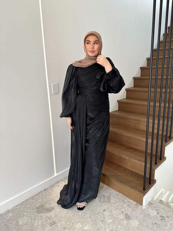 LAYAN FORMAL DRESS- BLACK