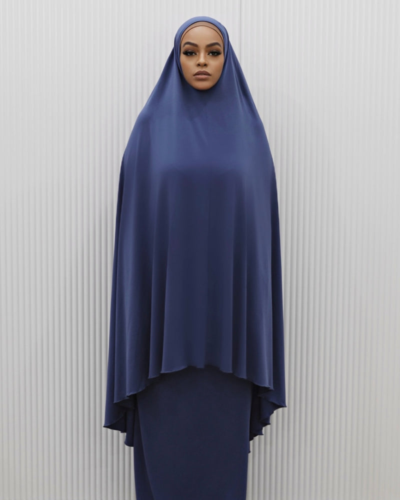 LARGE SIGNATURE JILBAB- ROYAL BLUE