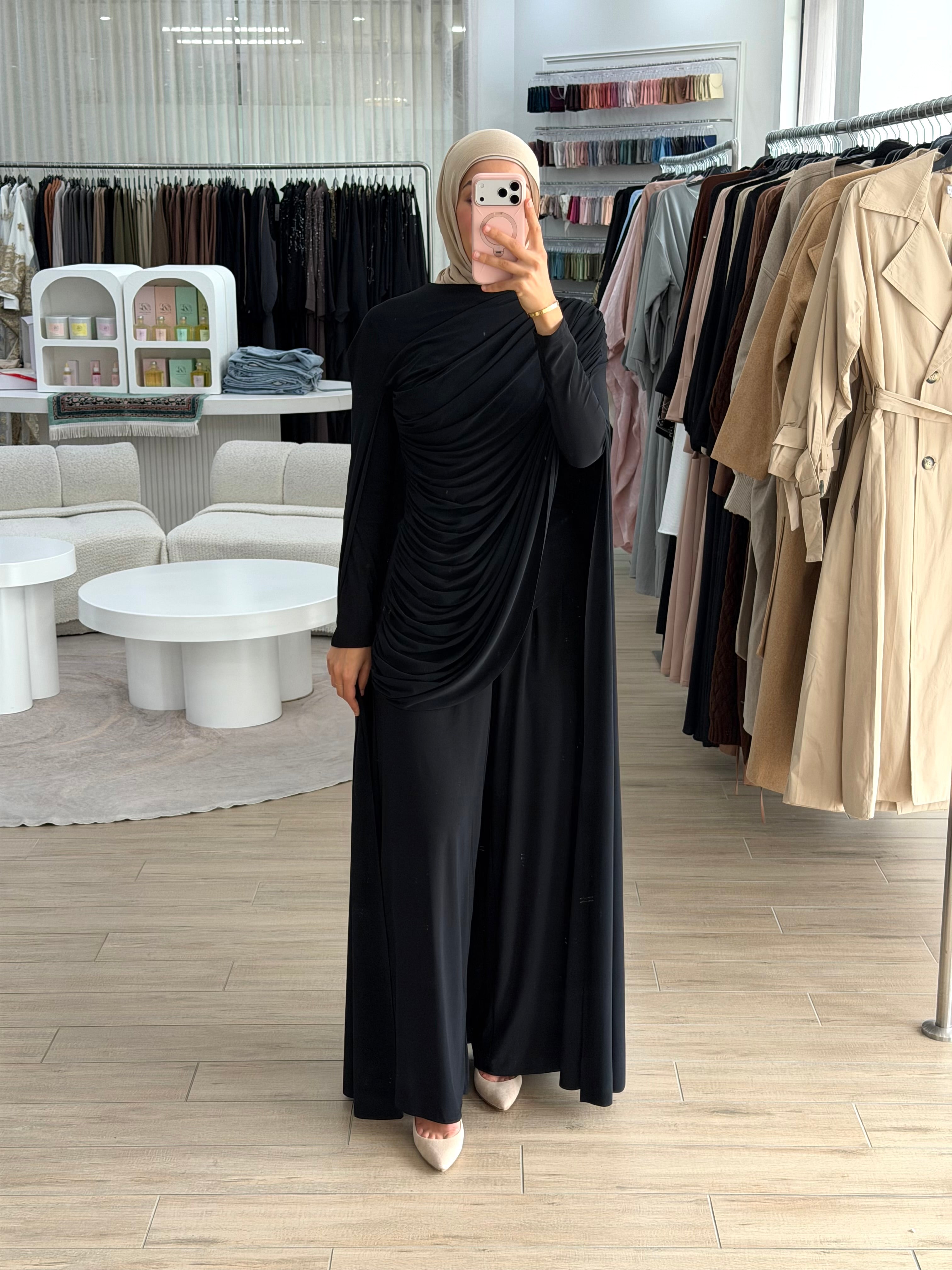 SNATCHED JERSEY SET - BLACK