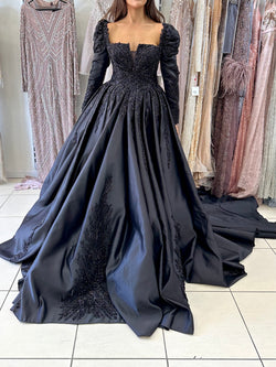 BLACK HIRE BALLGOWN