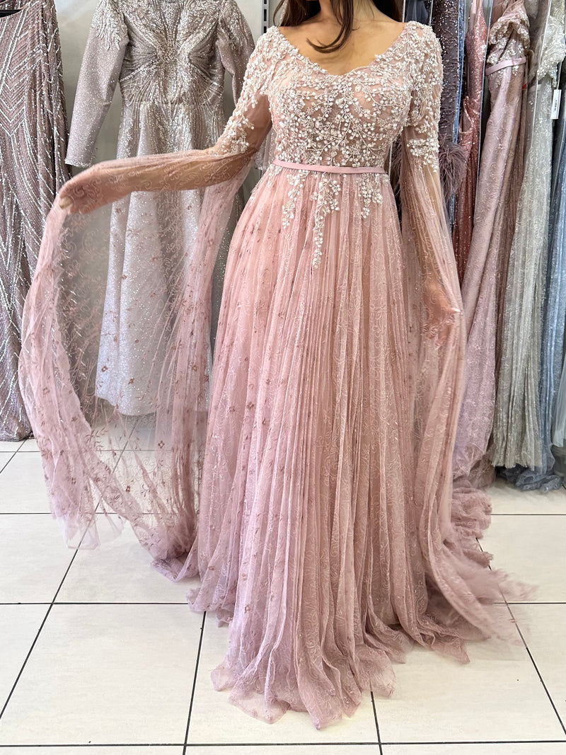 RAZAN BEADED HIRE GOWN