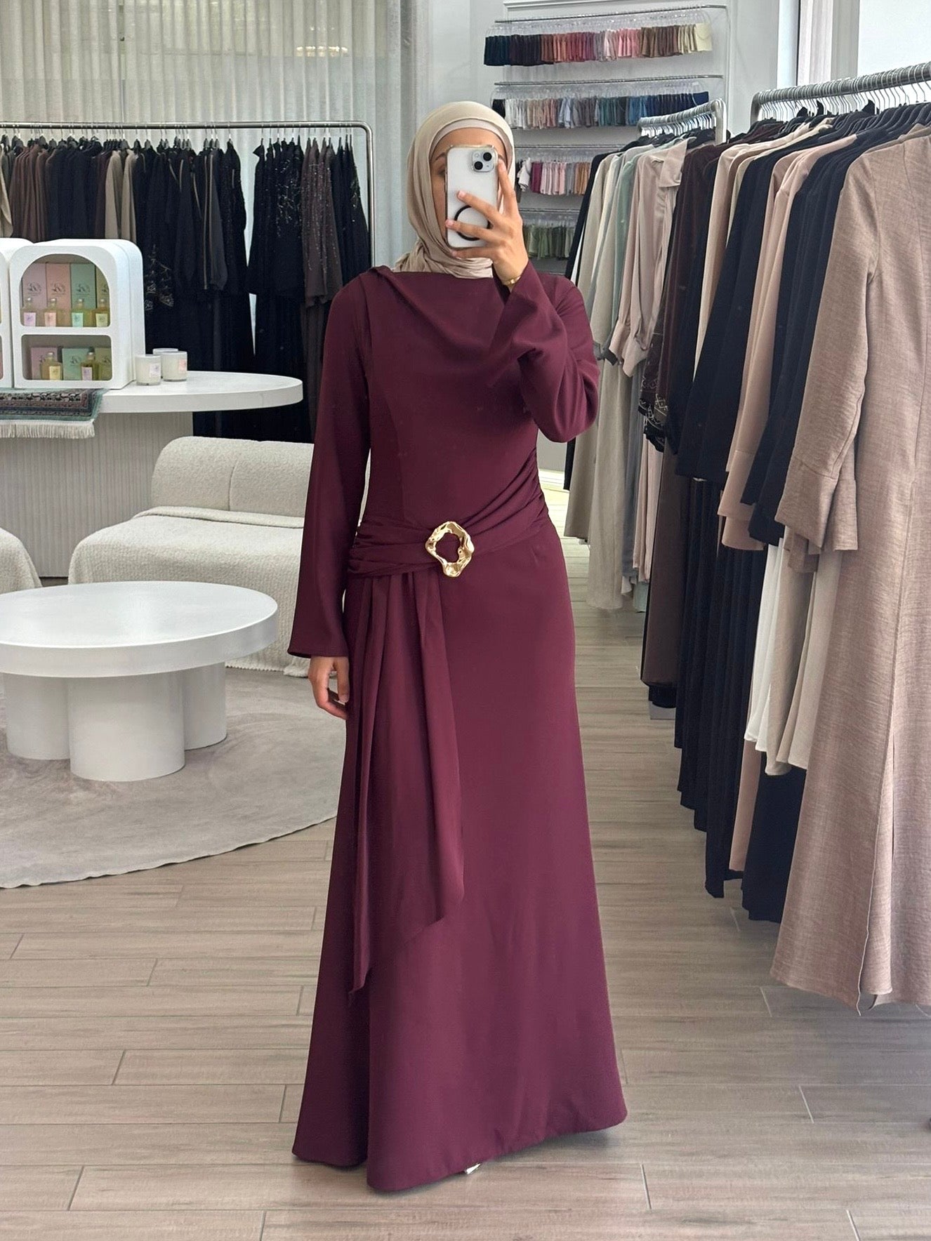 ELLEN FORMAL DRESS- MAROON