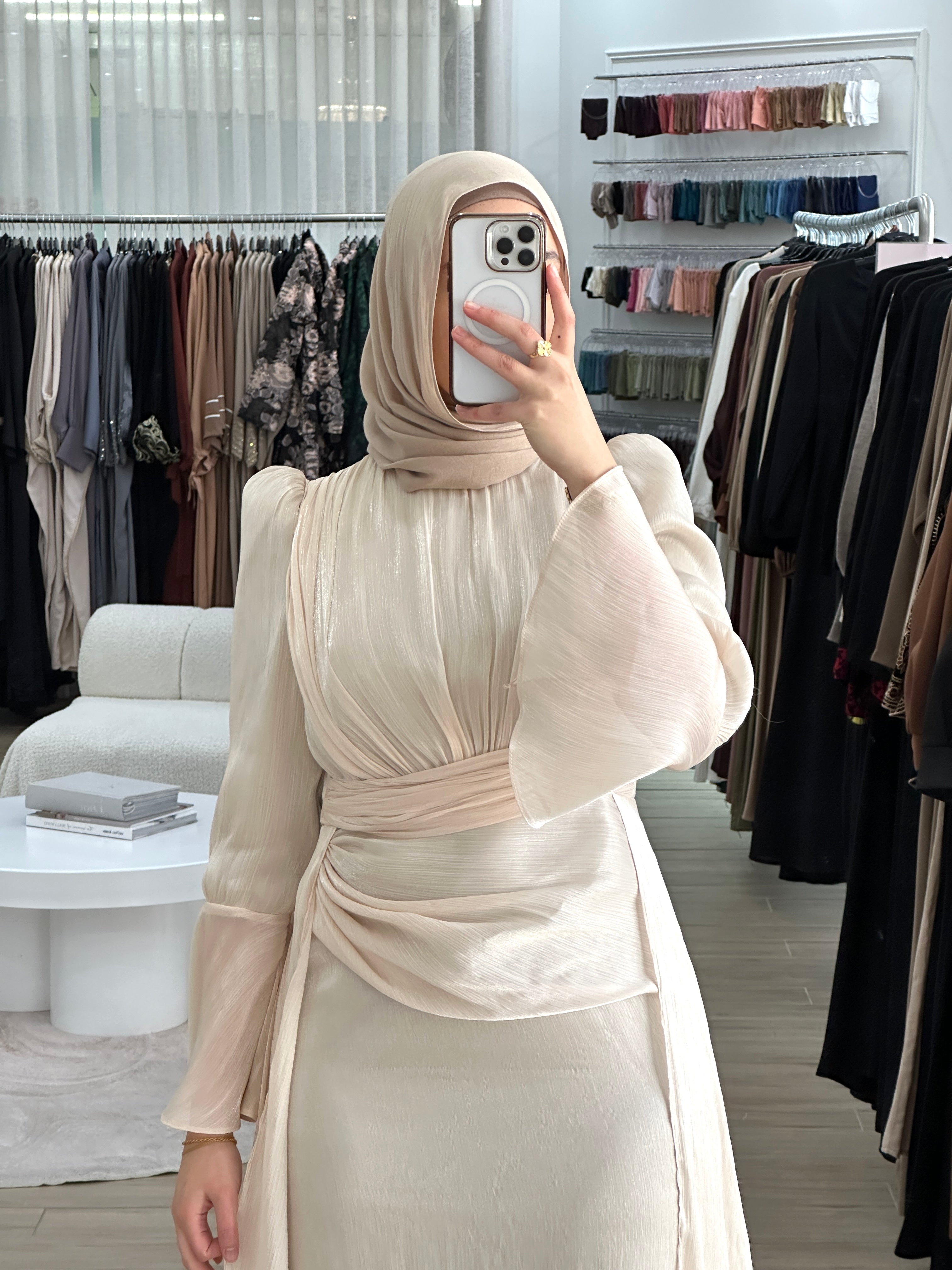 LAMIS FORMAL DRESS- CREAM