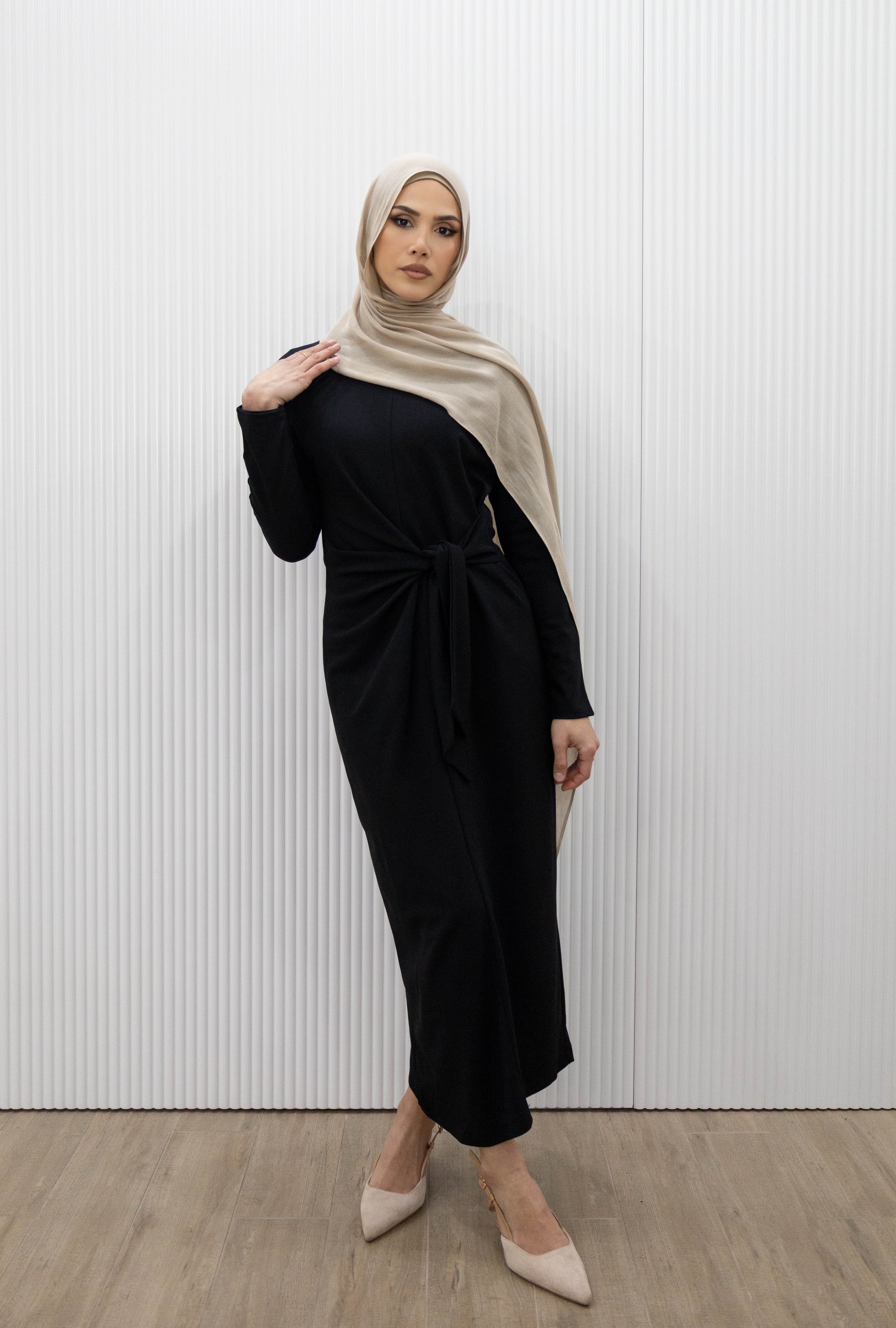 MIDI TIE DRESS