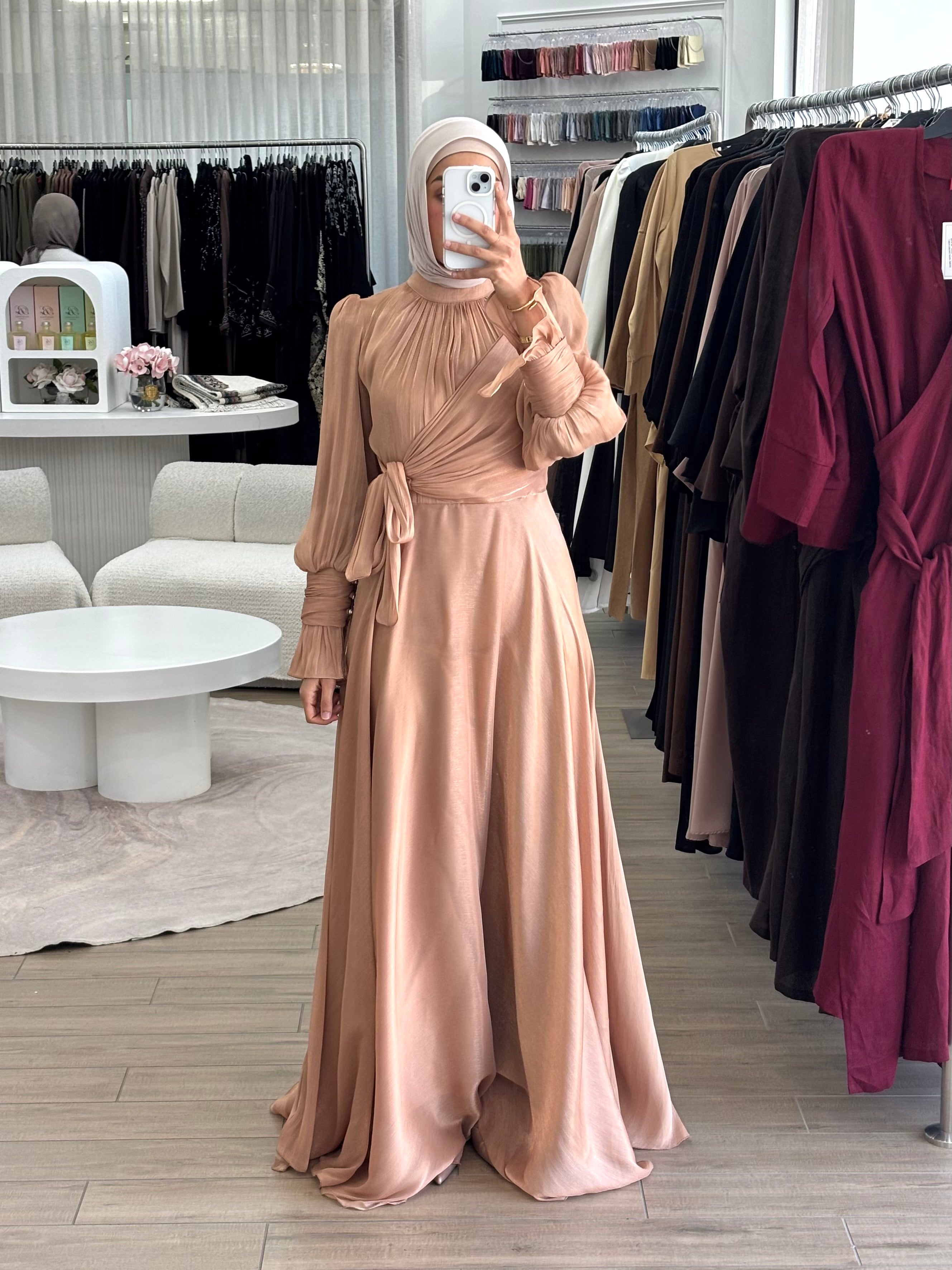 HODA FORMAL DRESS -BRONZE