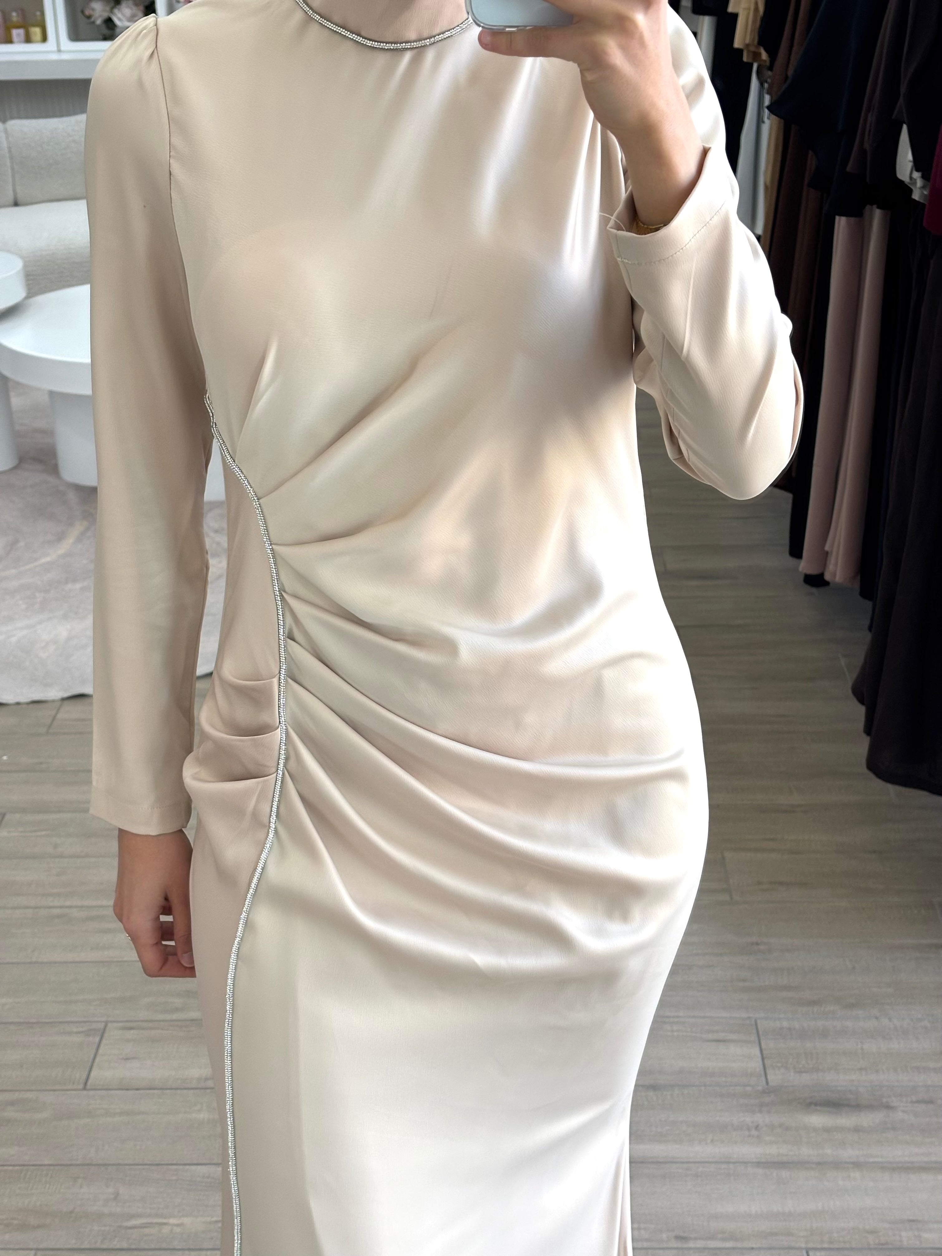 OLA FORMAL DRESS- CREAM