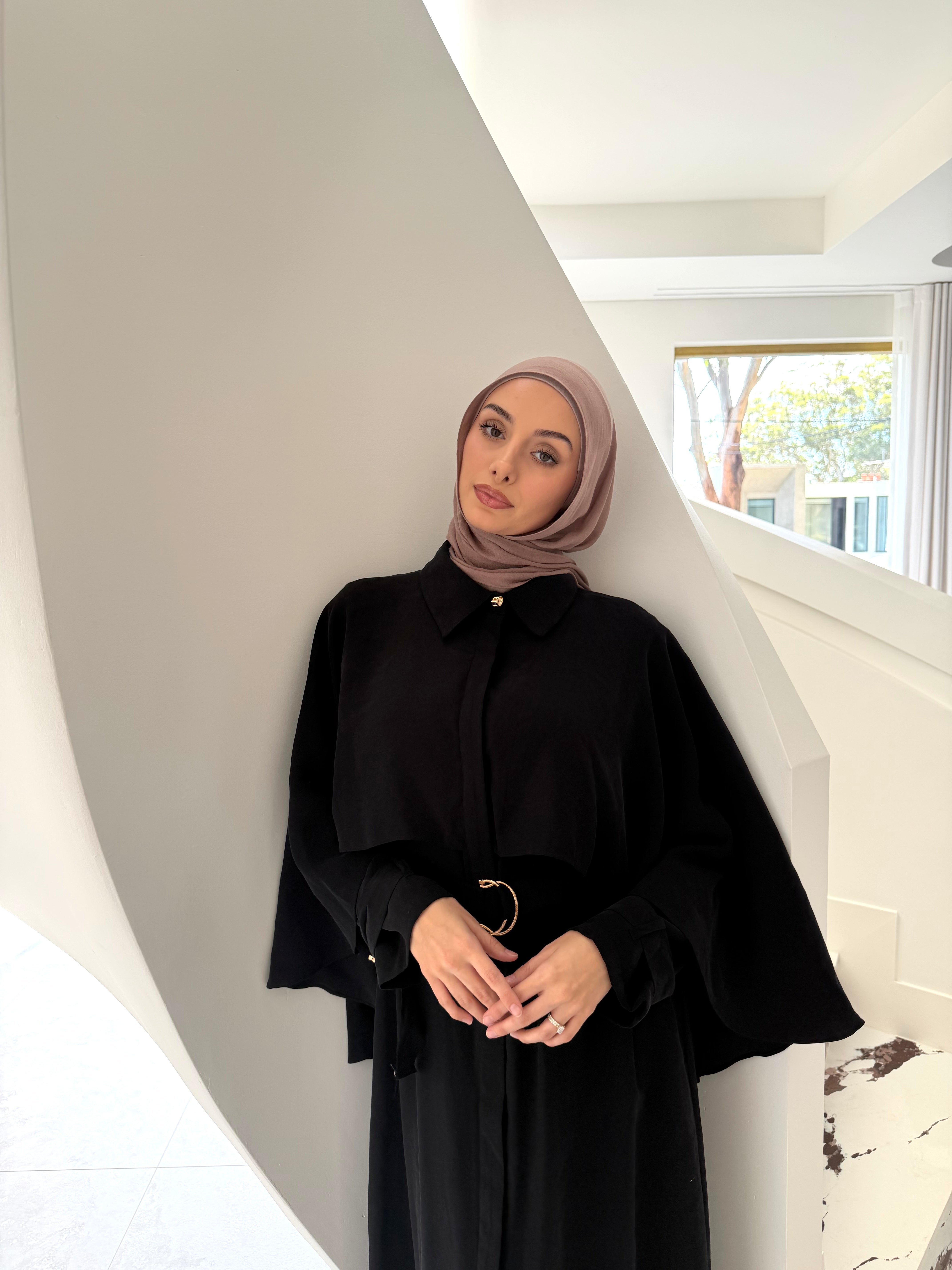 NAYLA CAPE DRESS