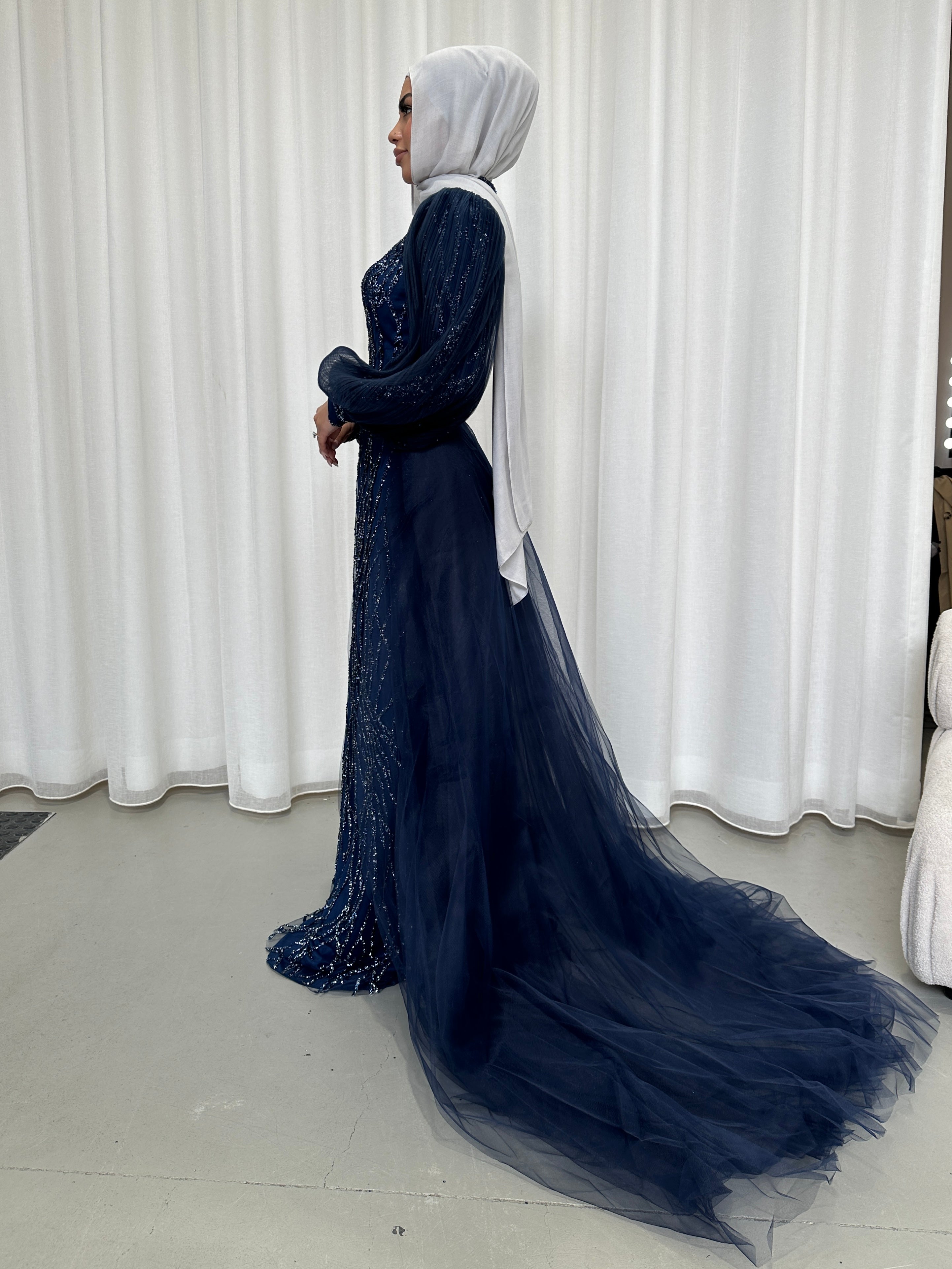 DANIA FORMAL GOWN - NAVY