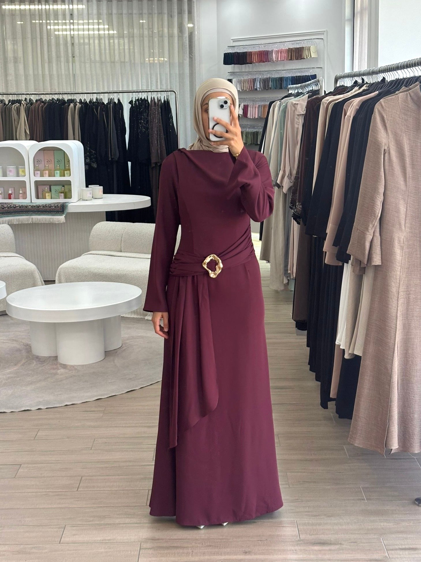 ELLEN FORMAL DRESS- MAROON