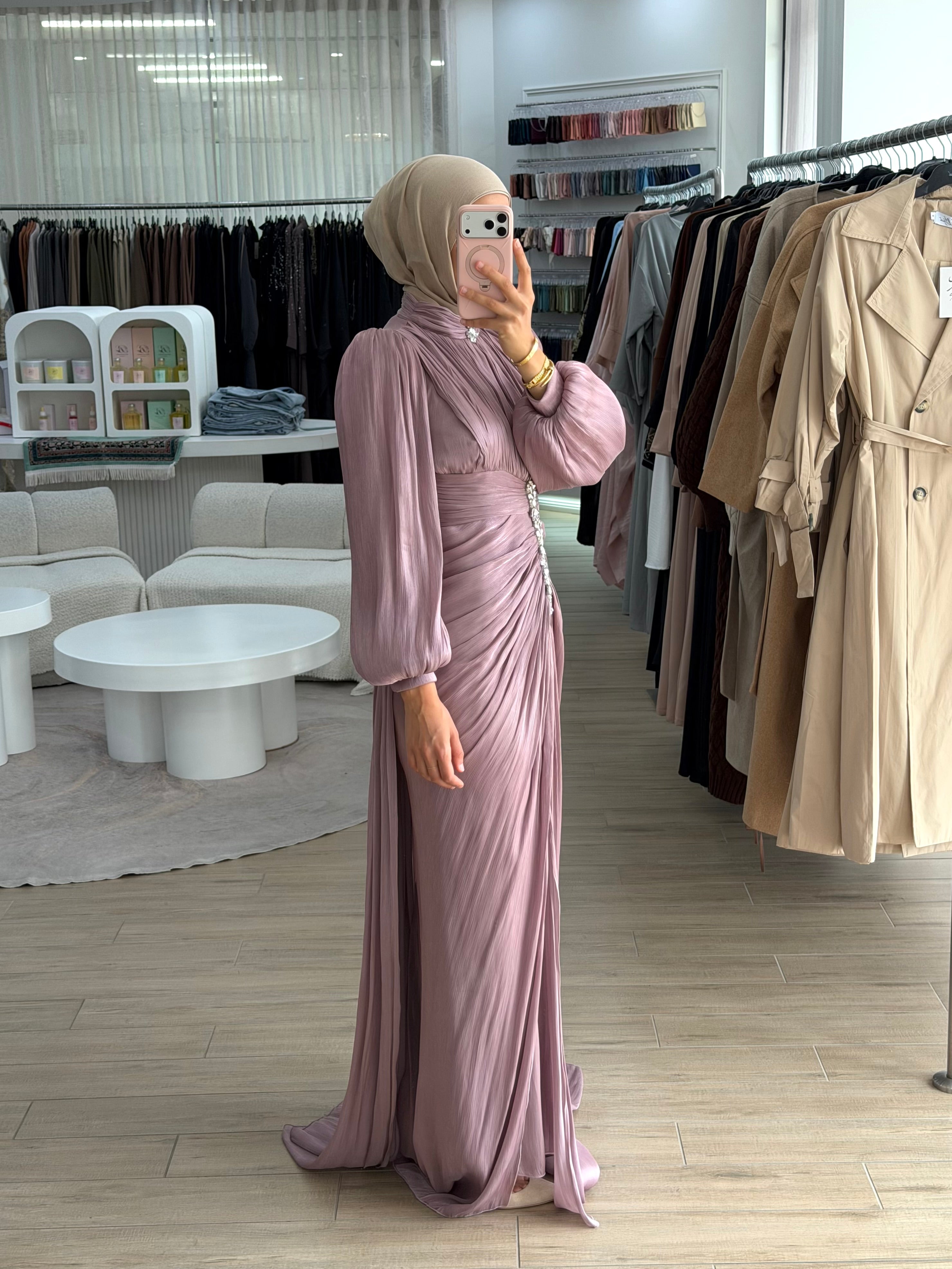 JANAN FORMAL DRESS - MAUVE