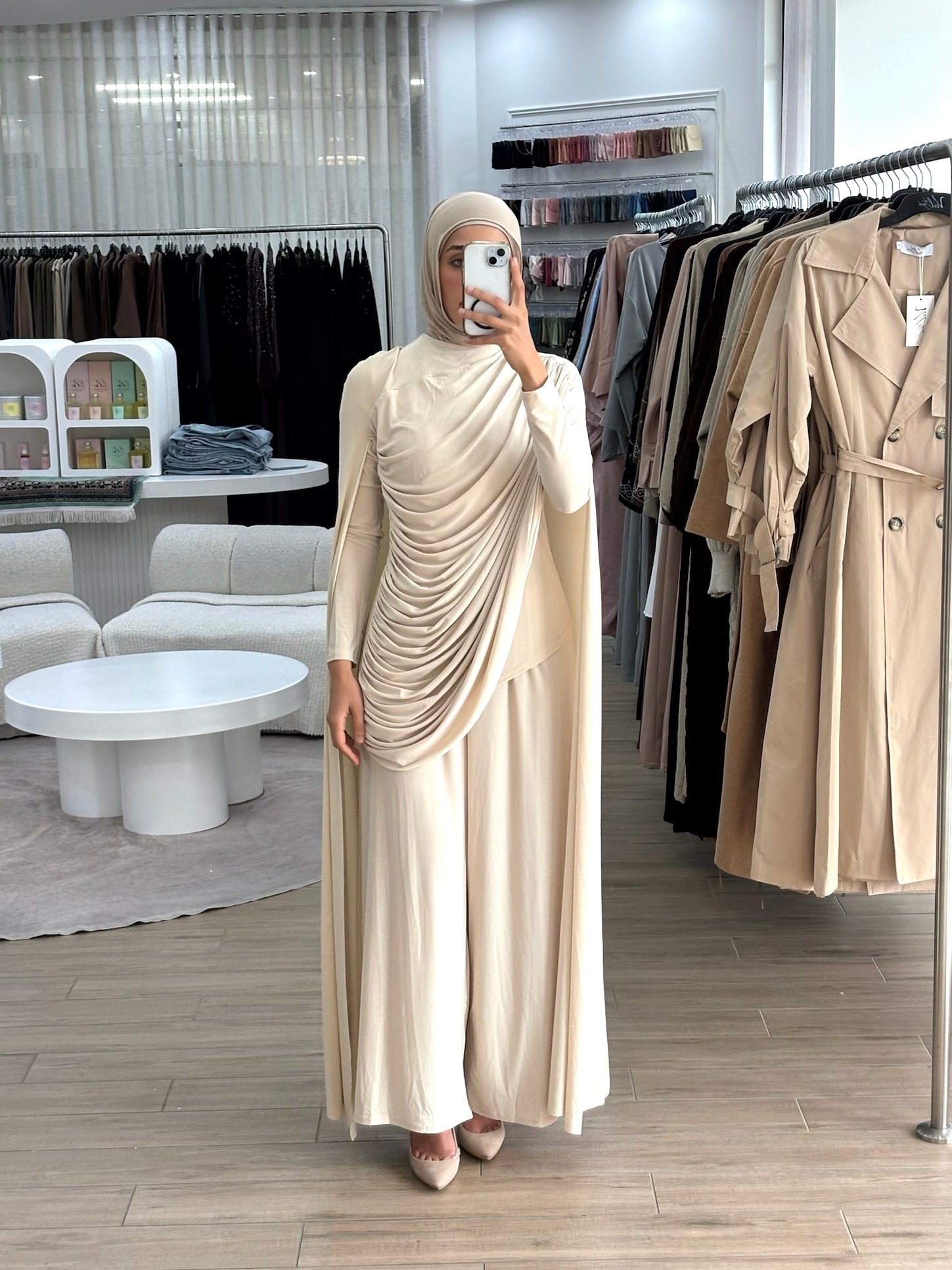 SNATCHED JERSEY SET- SAND