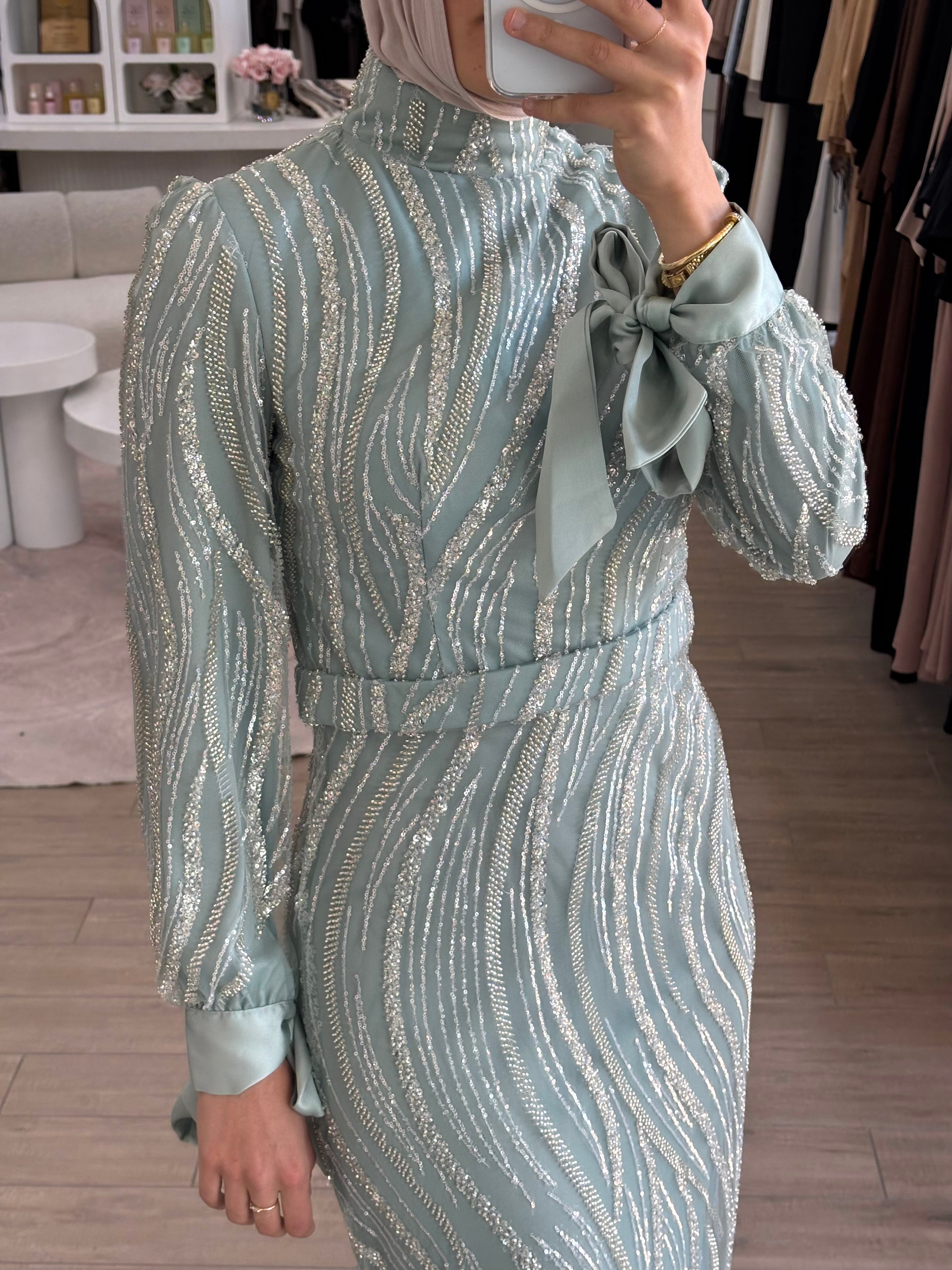 LIMA FORMAL DRESS-MINT