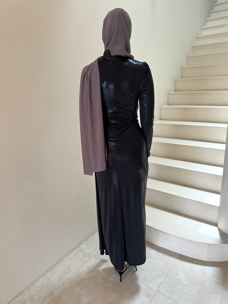LINA METALLIC FORMAL DRESS