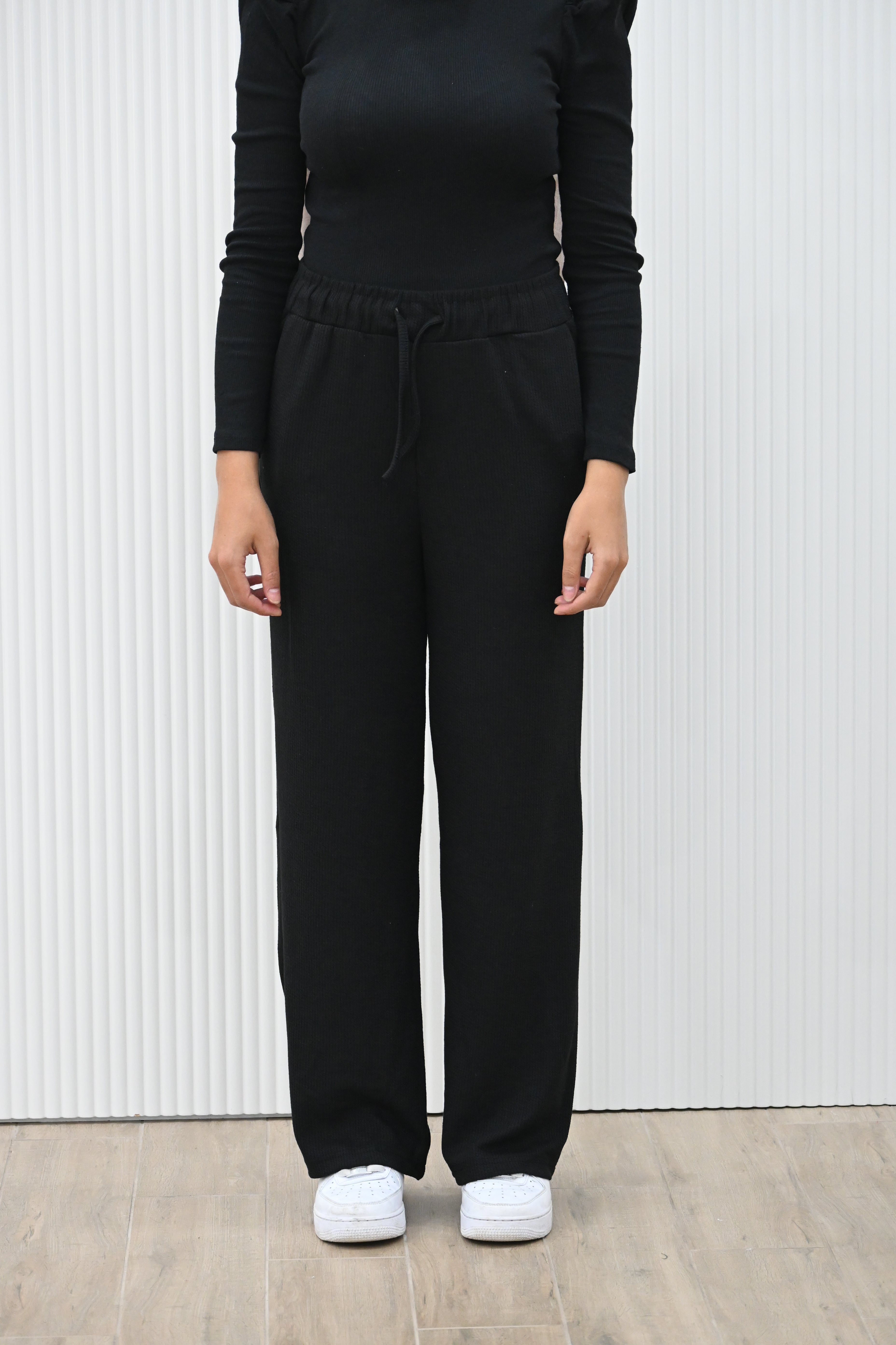 LOOSE RIBBED PANTS