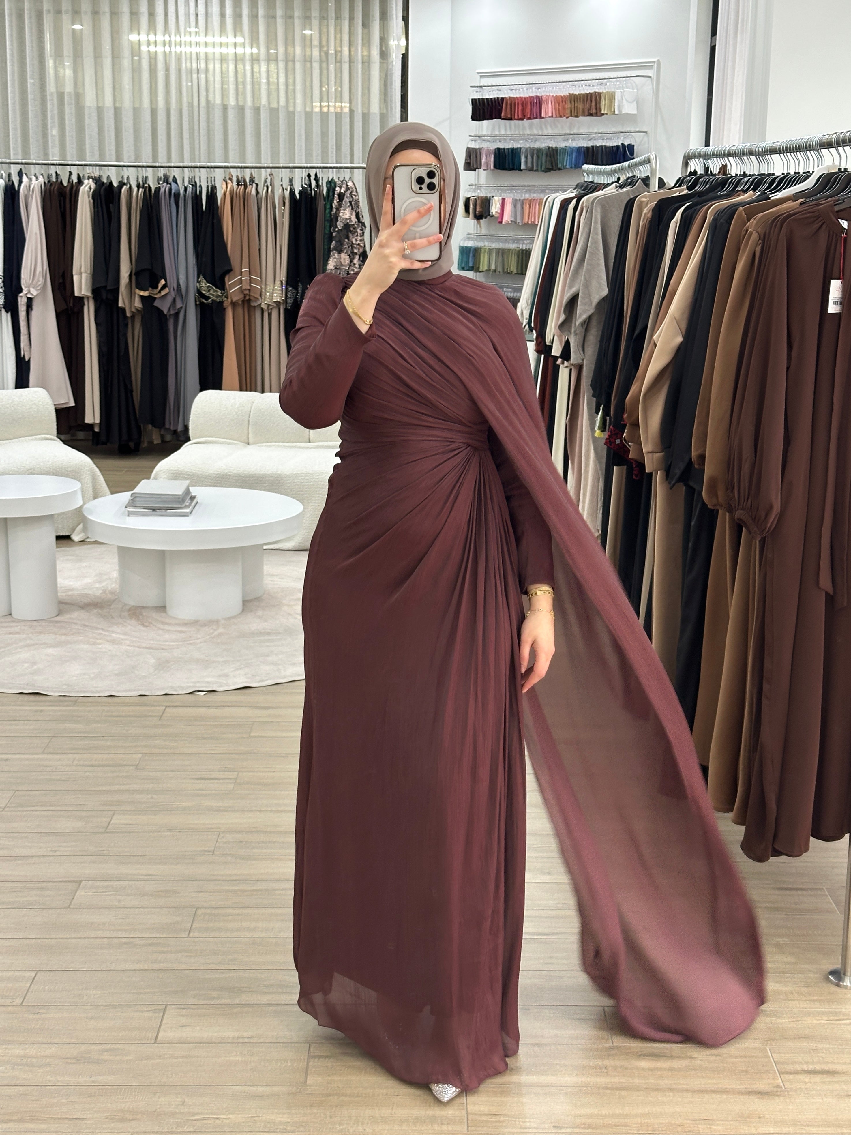 INAYA FORMAL DRESS- WINE