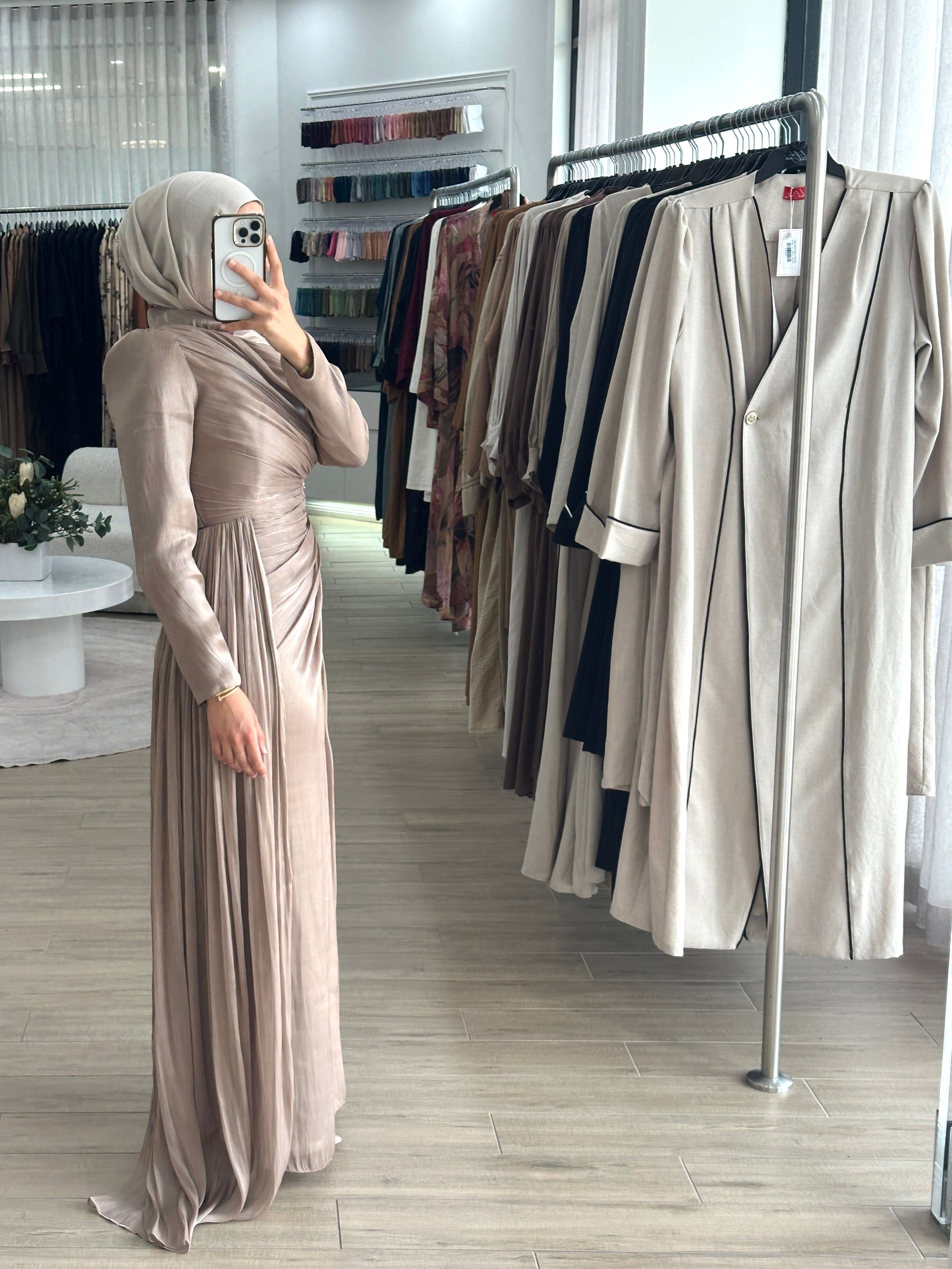 REANNE FORMAL DRESS- MOCHA