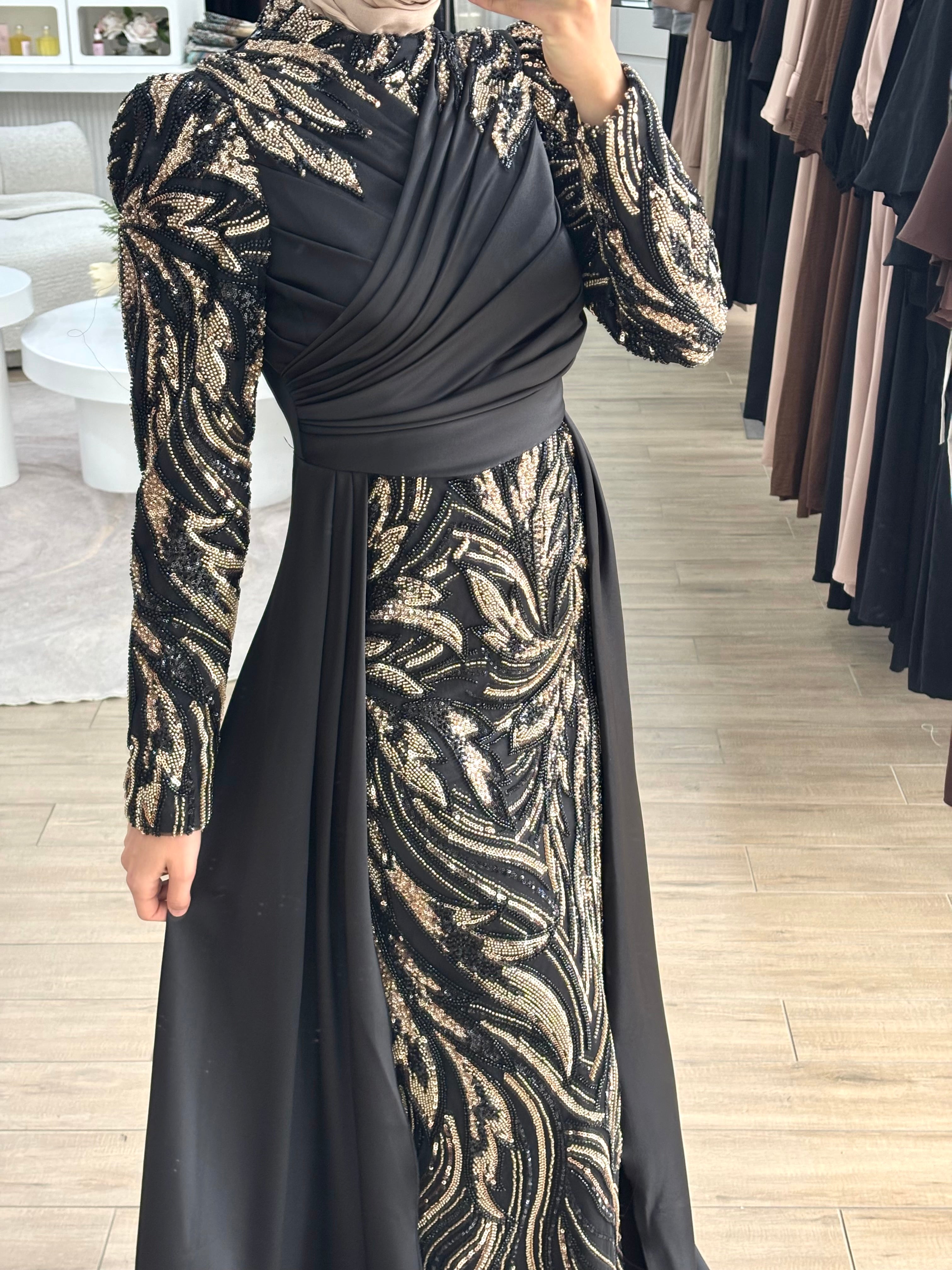 SORELLA FORMAL DRESS- BLACK