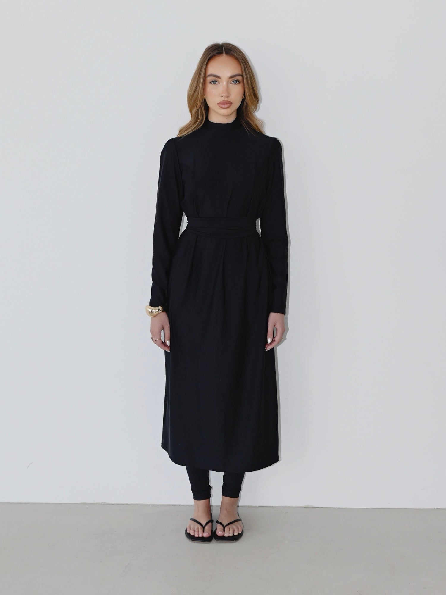 AZYA MAXI SWIMMING TUNIC-BLACK