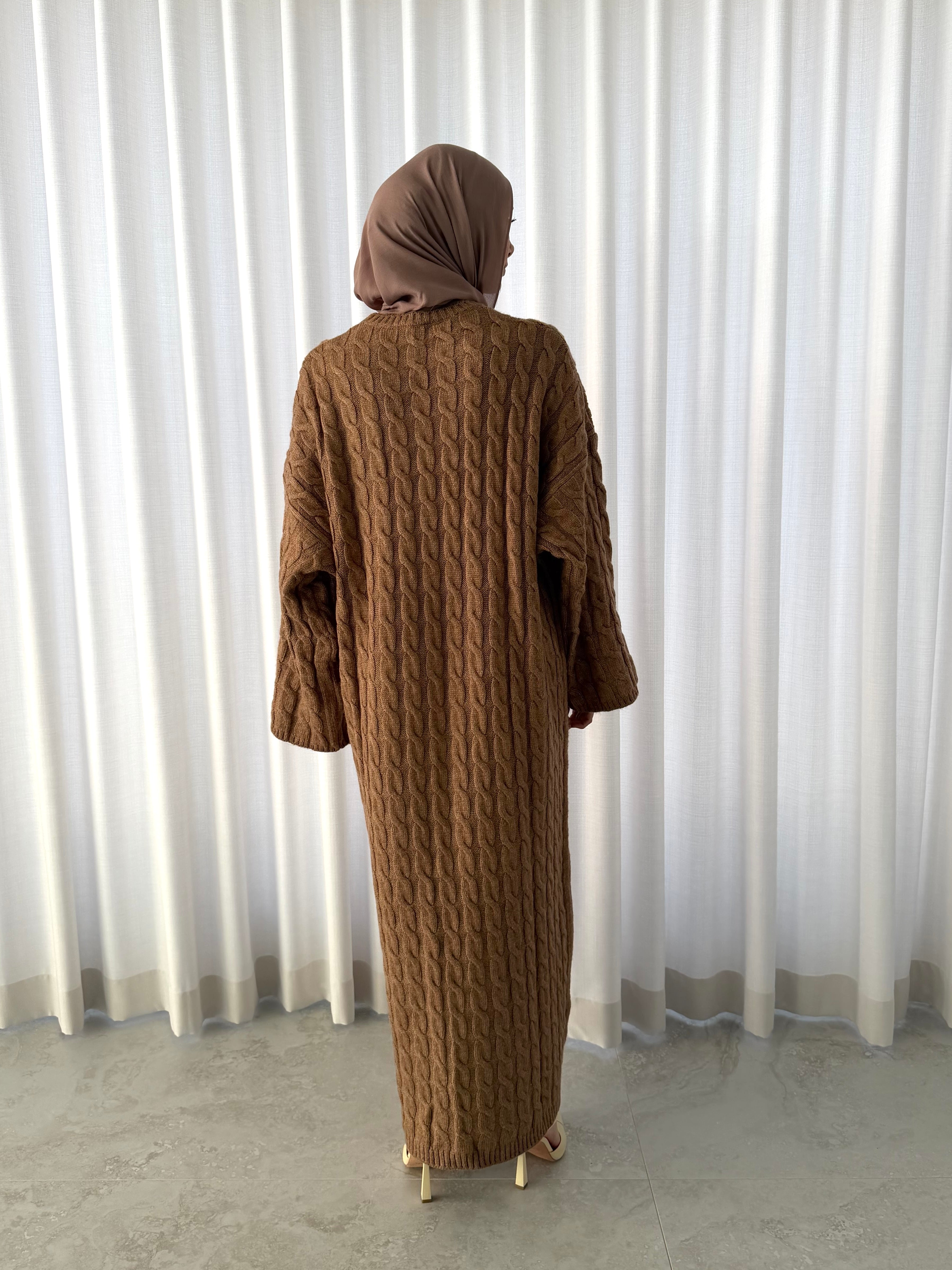 CABLE WOOL DRESS
