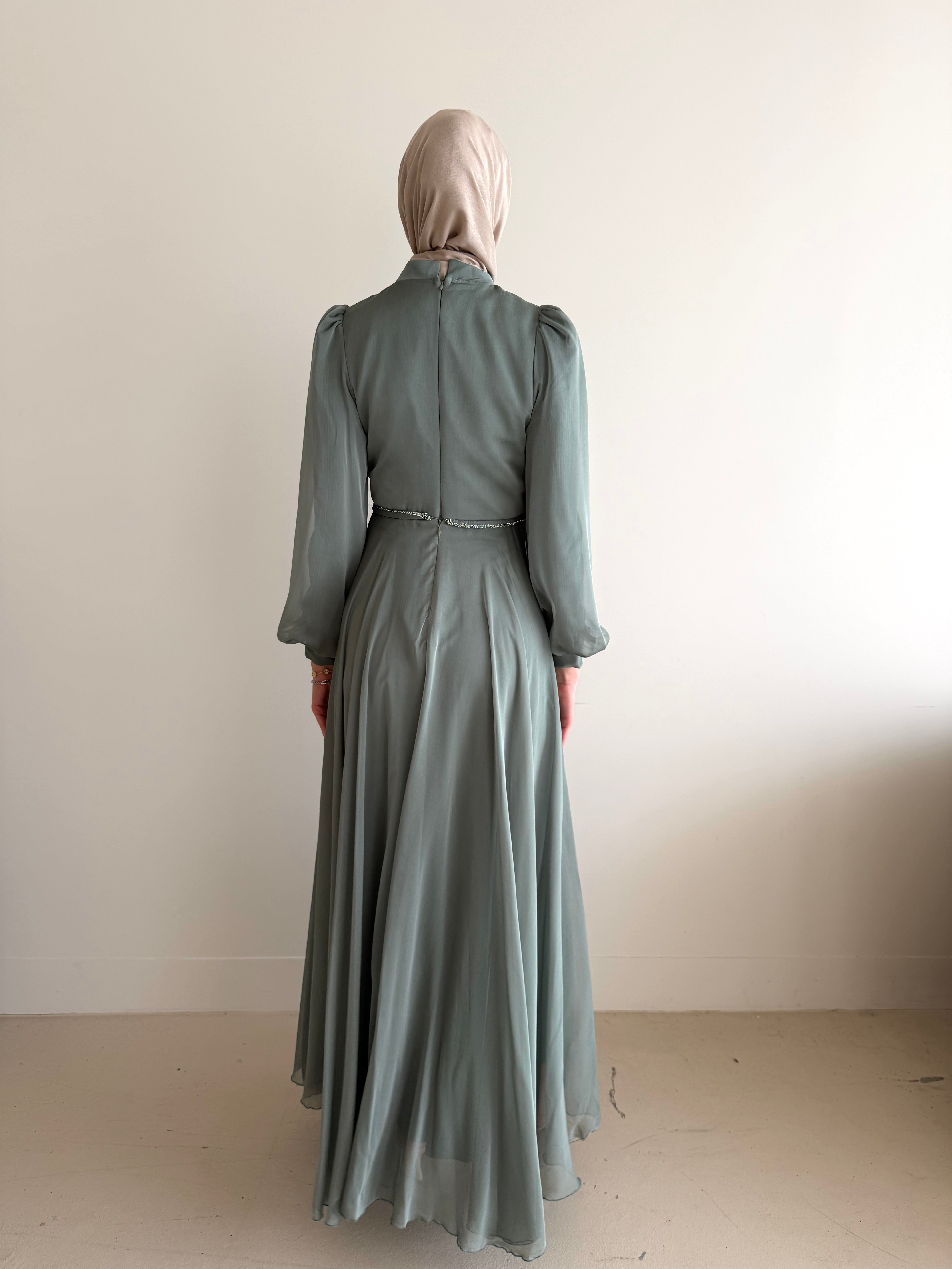 LORENA FORMAL DRESS - OLIVE
