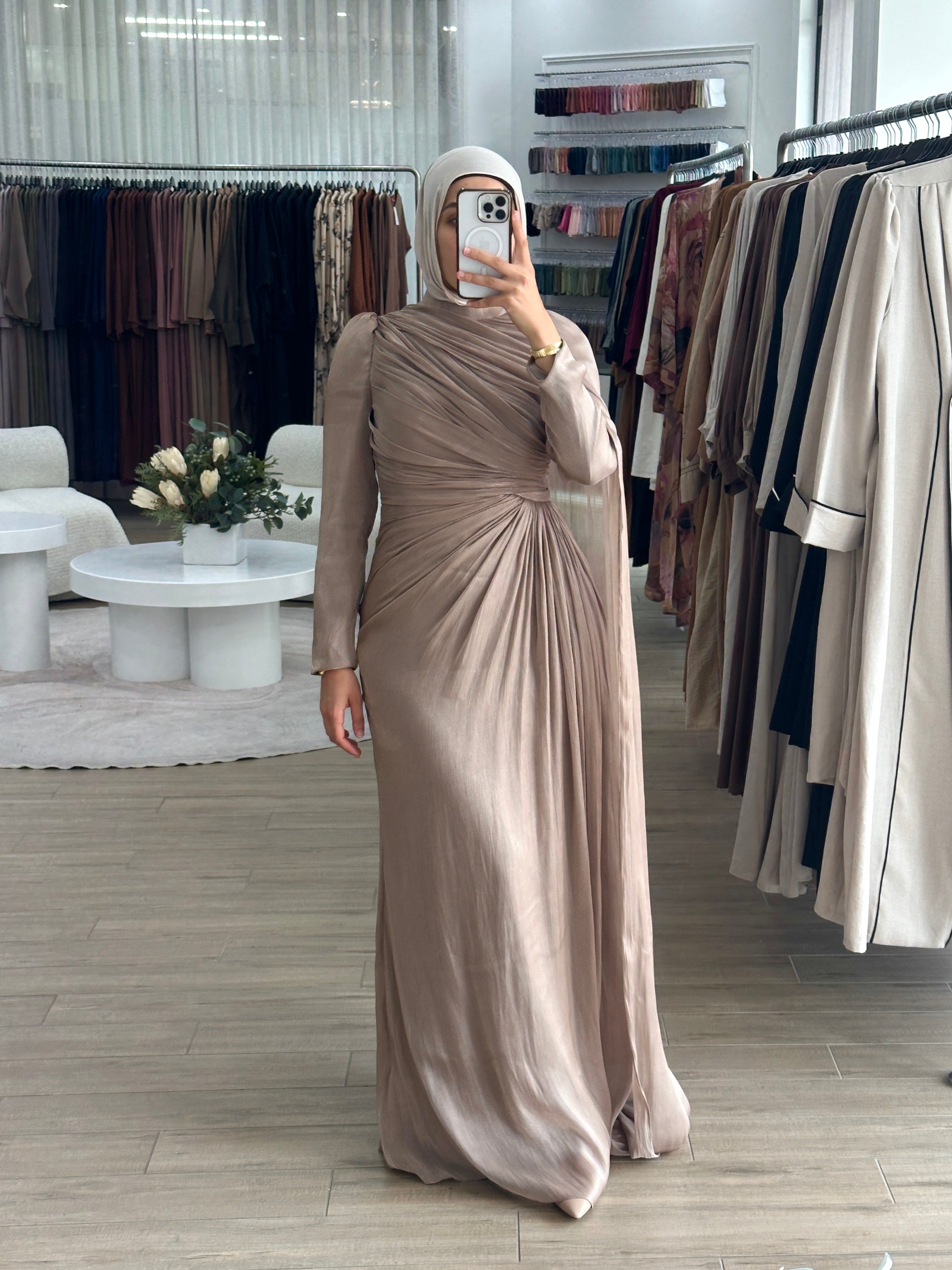 INAYA FORMAL DRESS- MOCHA