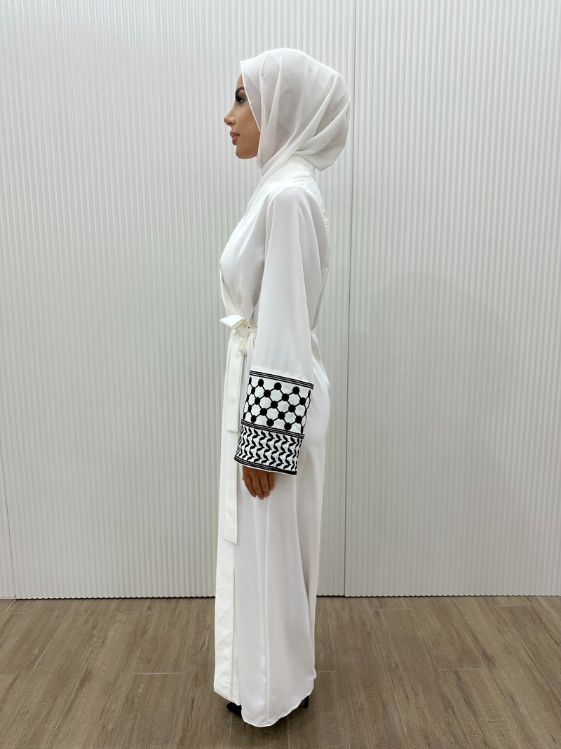 KEFFIYEH SLEEVE ABAYA