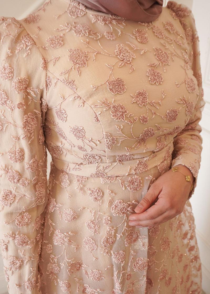 ALISHA FORMAL DRESS- ROSE GOLD
