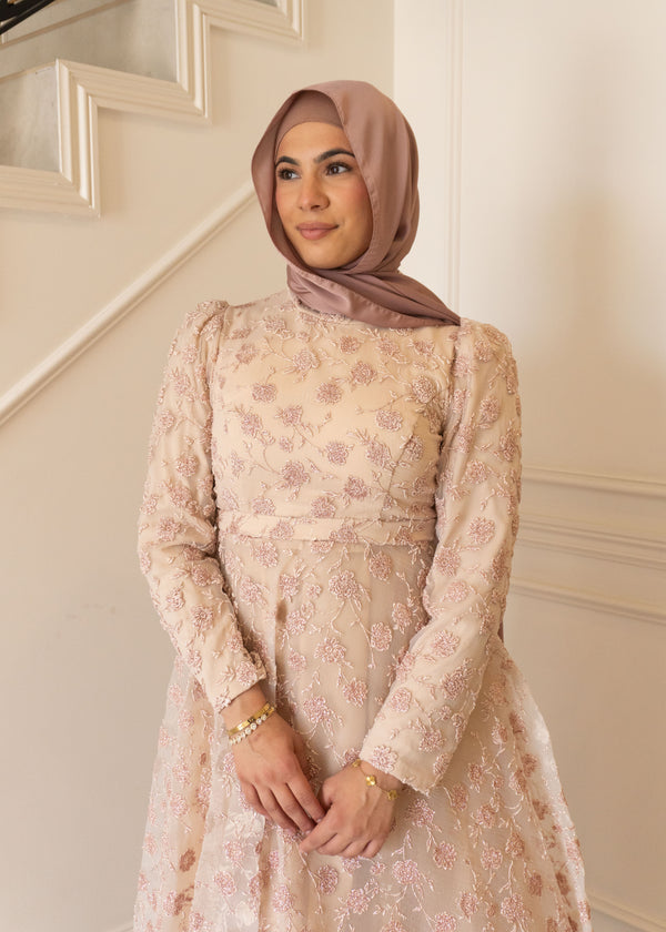 ALISHA FORMAL DRESS- ROSE GOLD