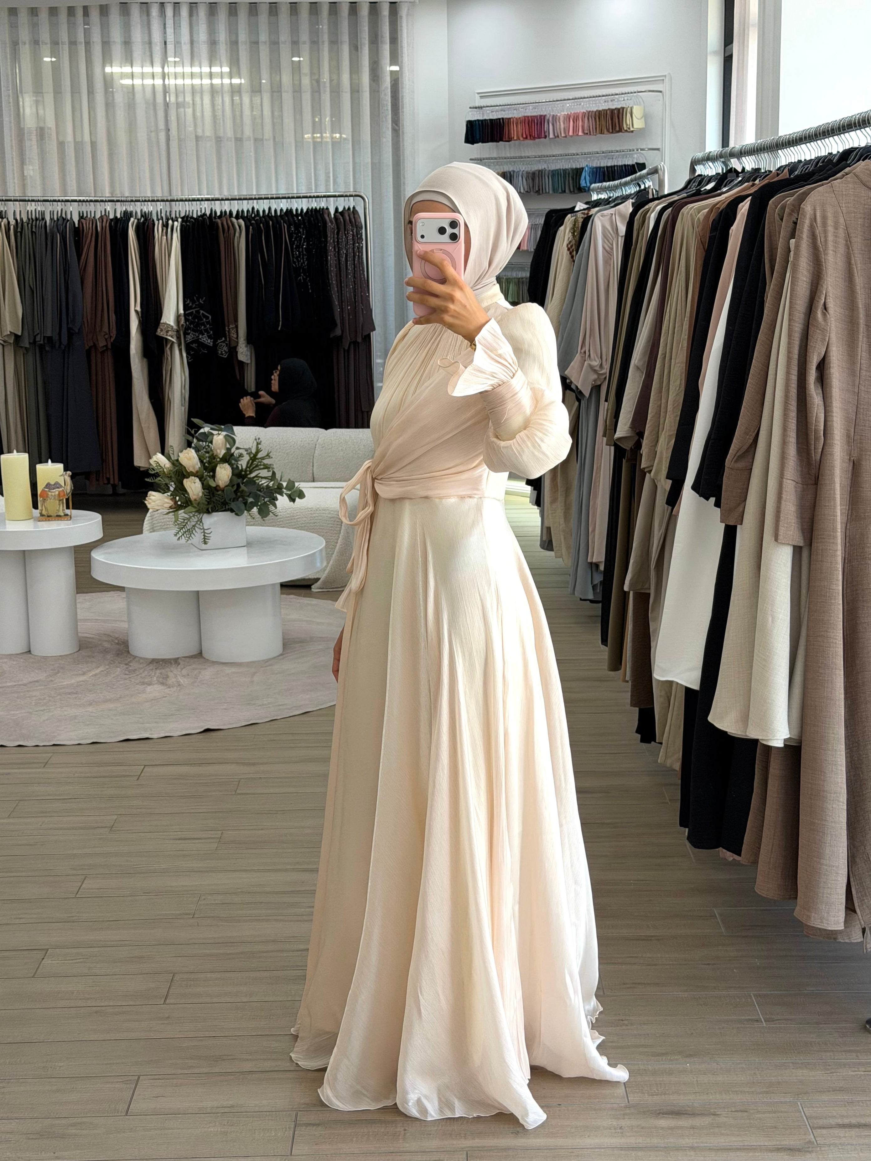 HODA FORMAL DRESS - CREAM