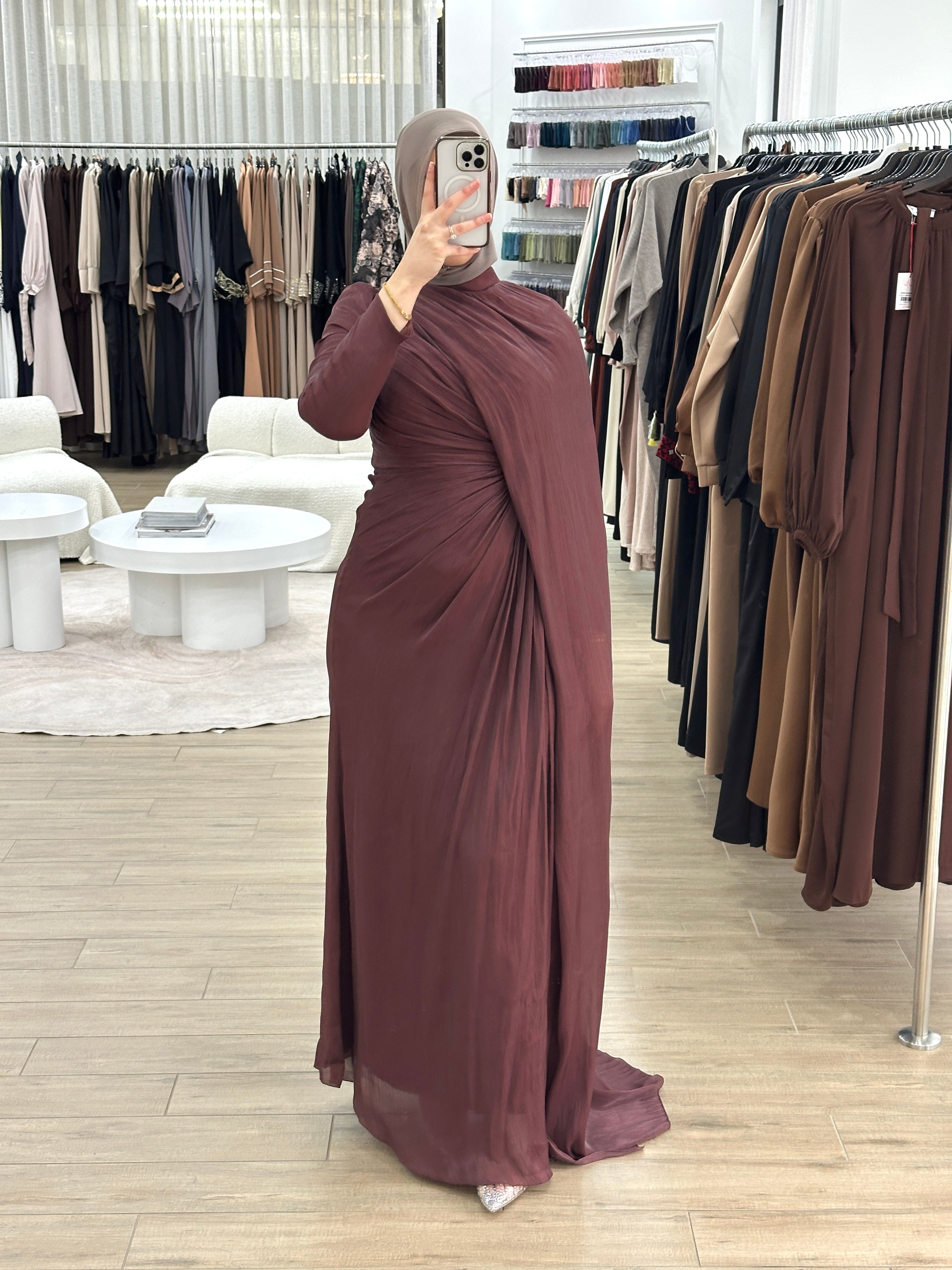 INAYA FORMAL DRESS- WINE