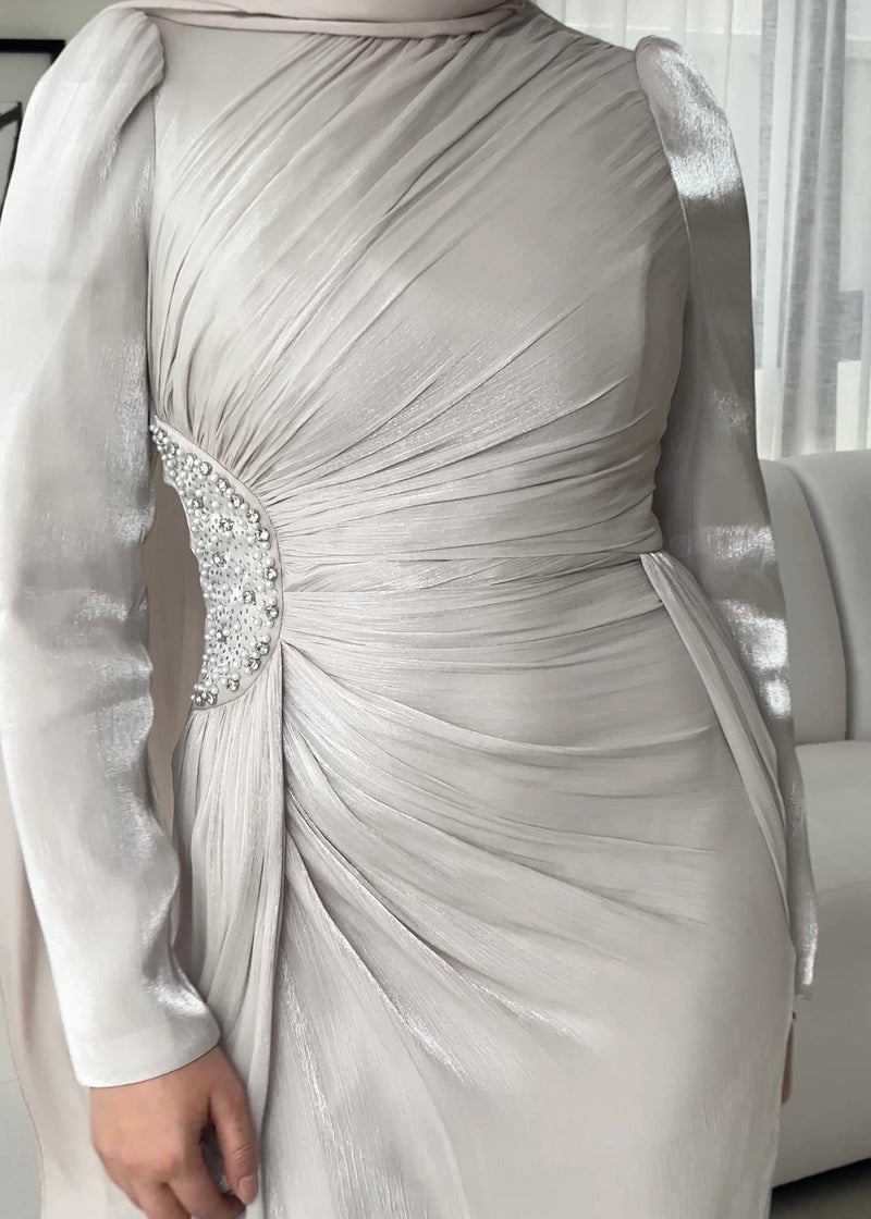 REANNE FORMAL DRESS- STONE