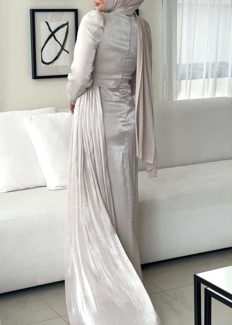 REANNE FORMAL DRESS- STONE