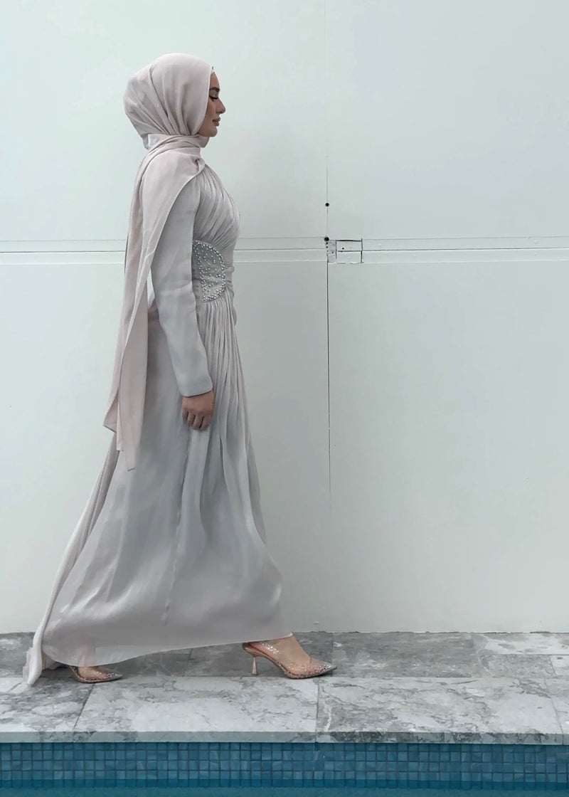REANNE FORMAL DRESS- STONE