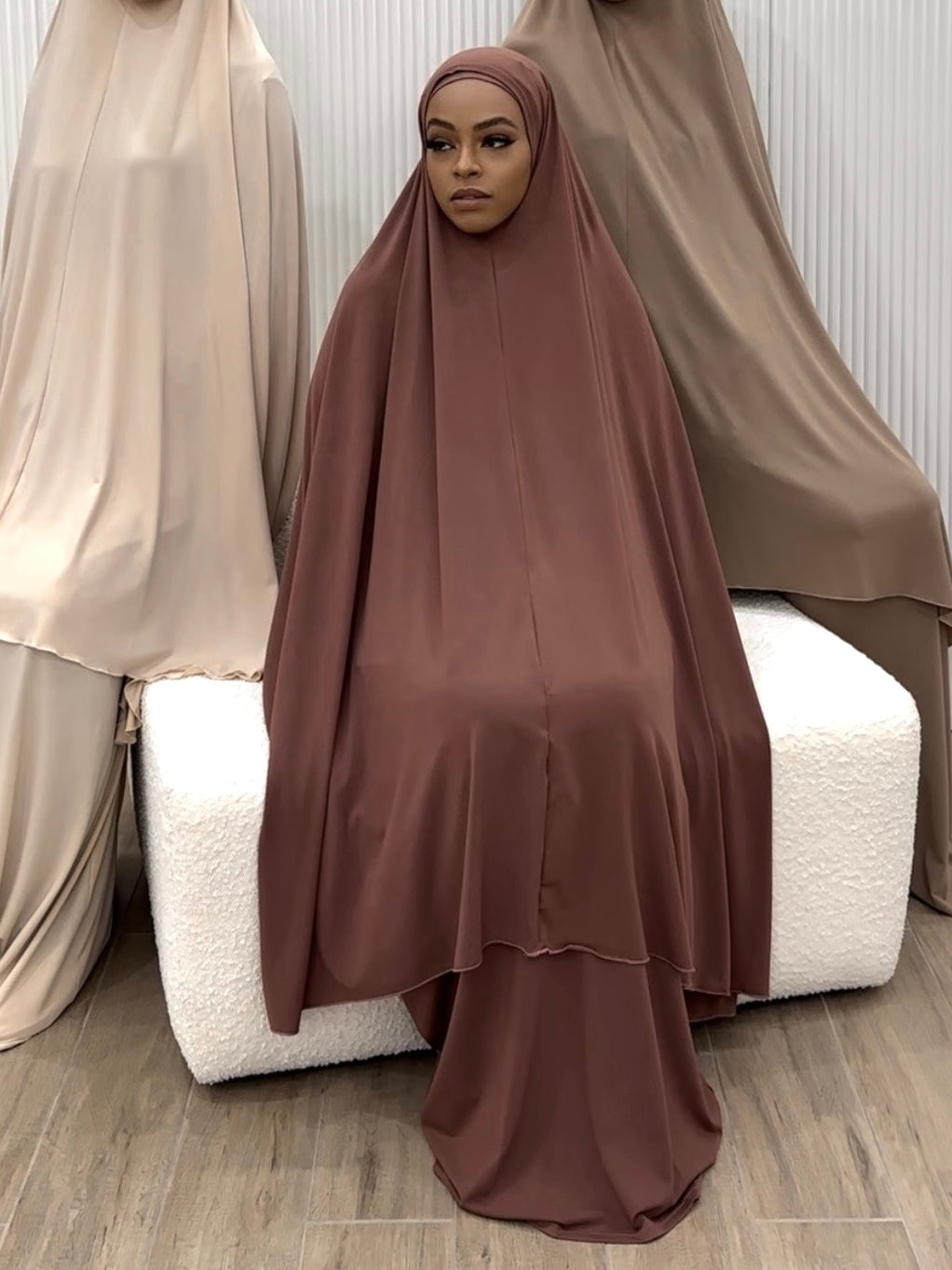 LARGE SIGNATURE JILBAB- DUSTY ROSE