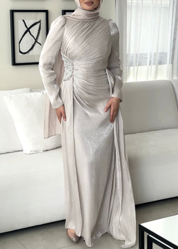 REANNE FORMAL DRESS- STONE