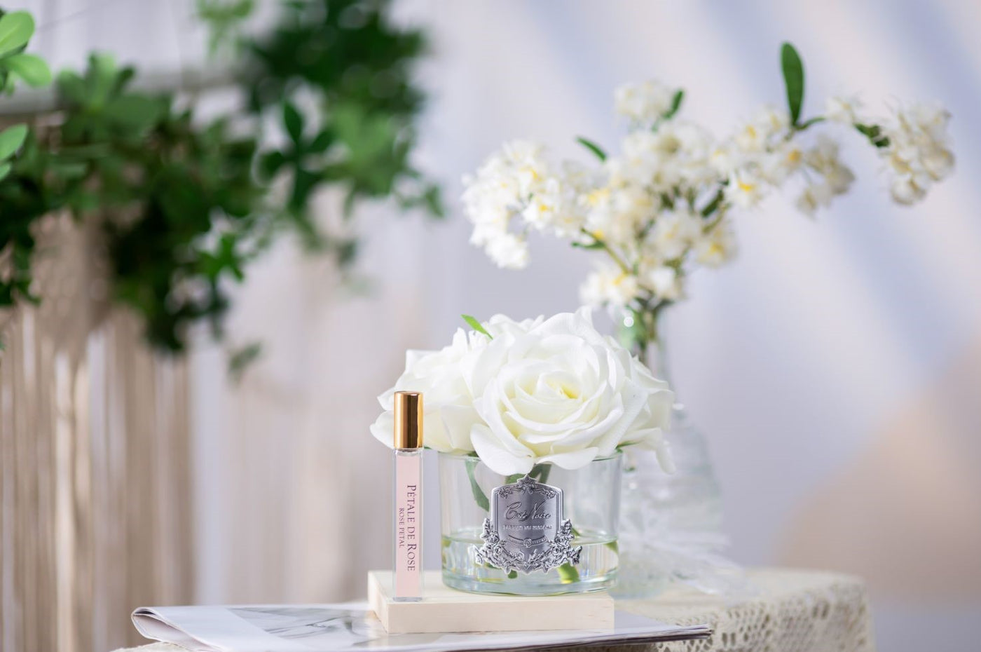 COTE NOIRE PERFUMED NATURAL TOUCH 5 ROSES - CLEAR - IVORY WHITE