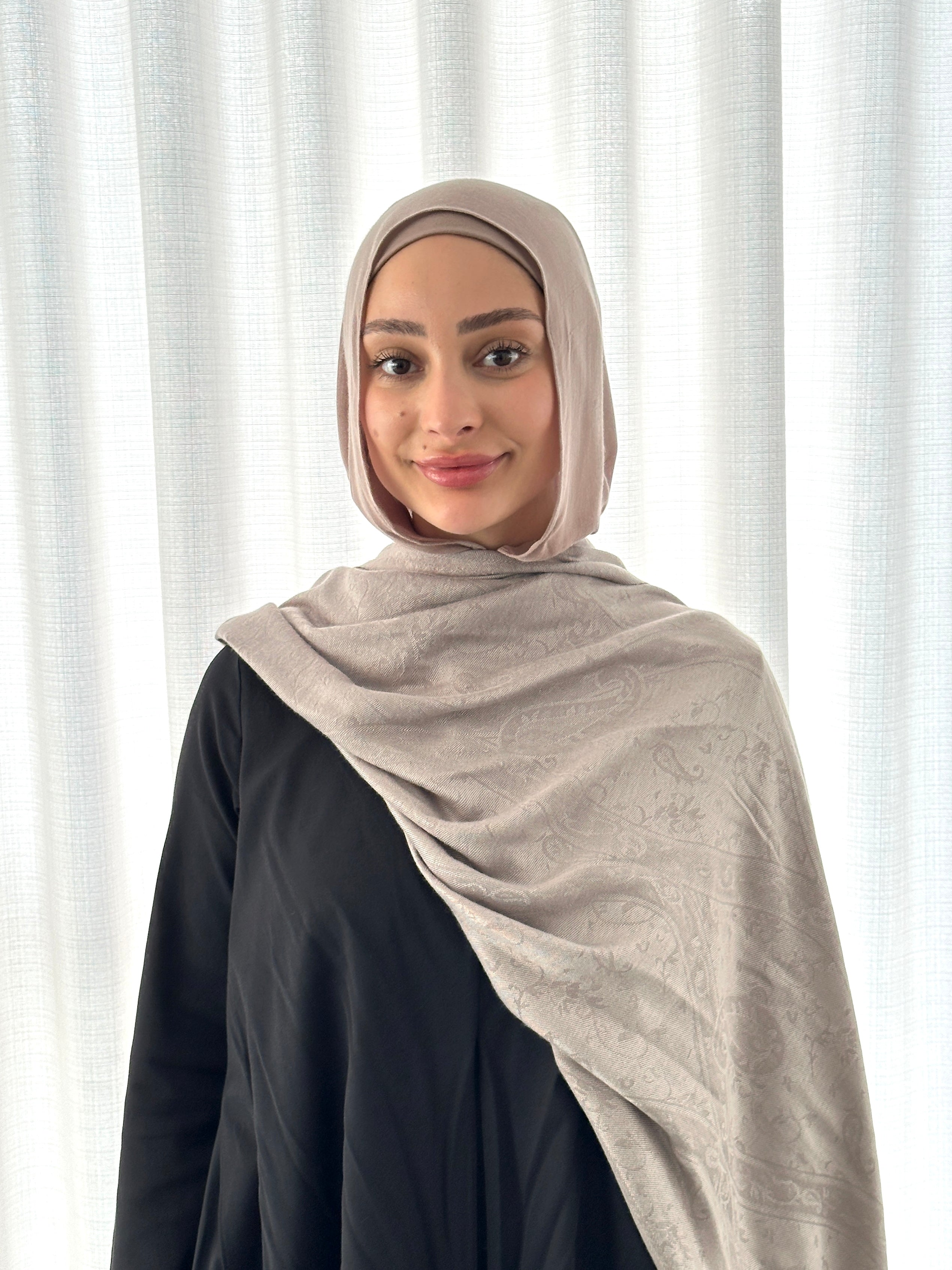 CRAFTED PASHMINA- MUSHROOM
