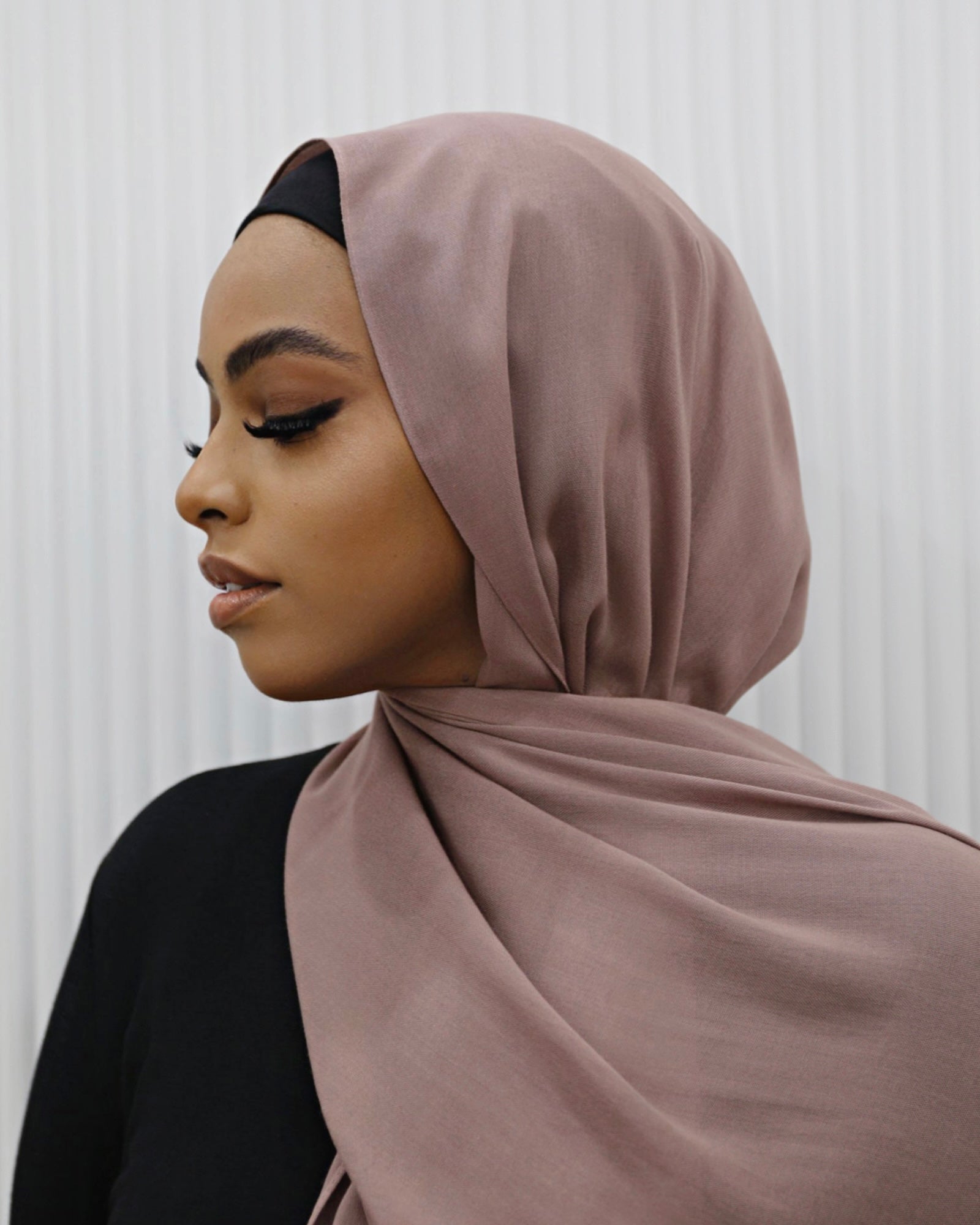 Premium modal hijab 180cm x 70cm soft drape lightweight breathable fabri