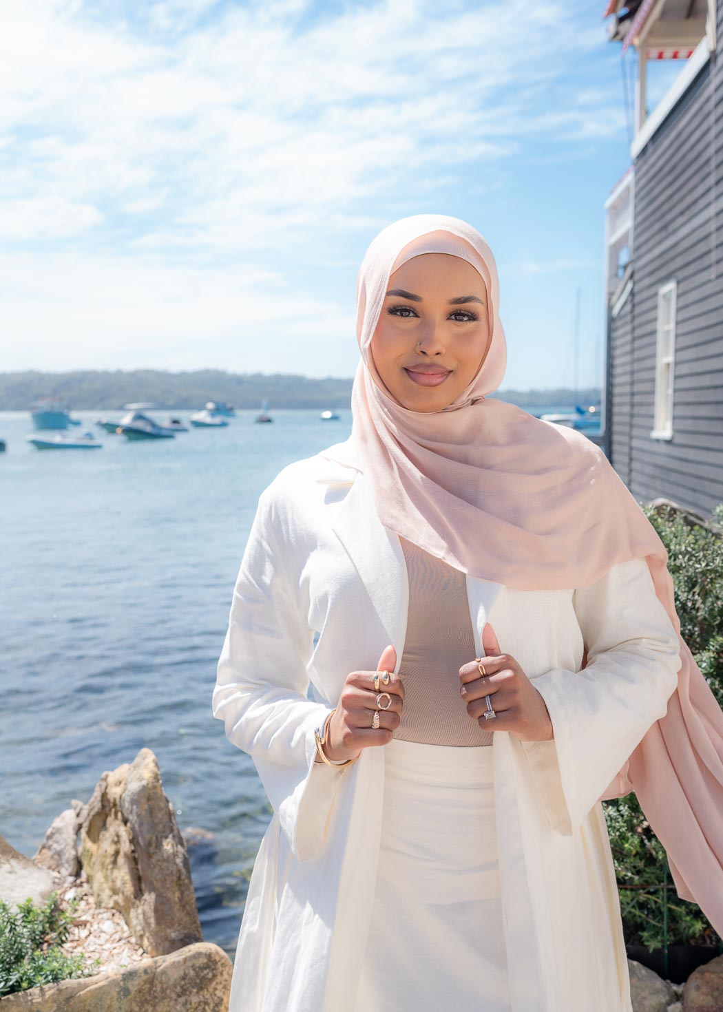 Two-piece set featuring a maxi-length duster coat and elastic-waist wide-leg skirt, designed in a relaxed, throw-on style for comfortable, effortless wear across seasons.