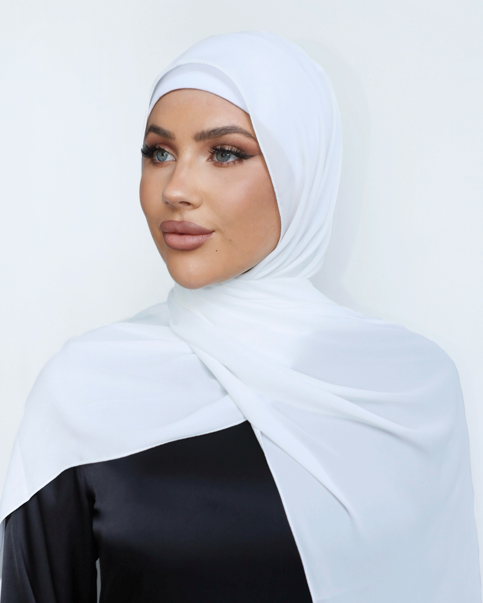 Silk Look Scarf from Veil of Faith, a soft satin-look polyester hijab made in Turkey, measuring 2m x 70cm.