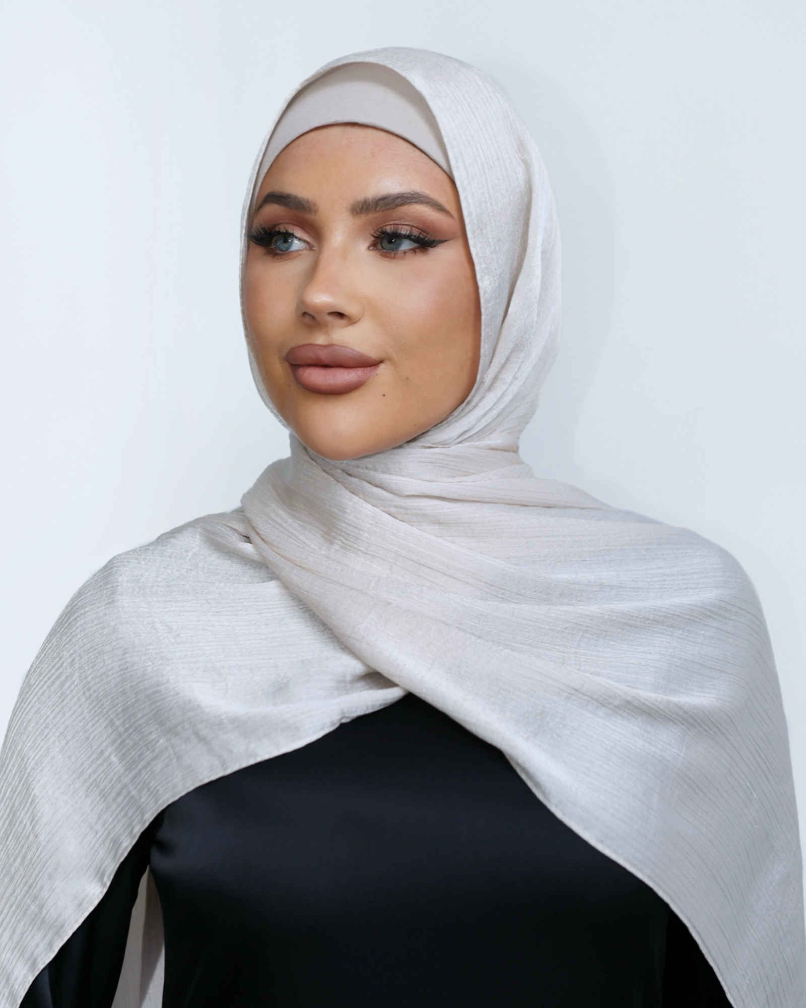 SHIMMER HIJAB- VANILLA