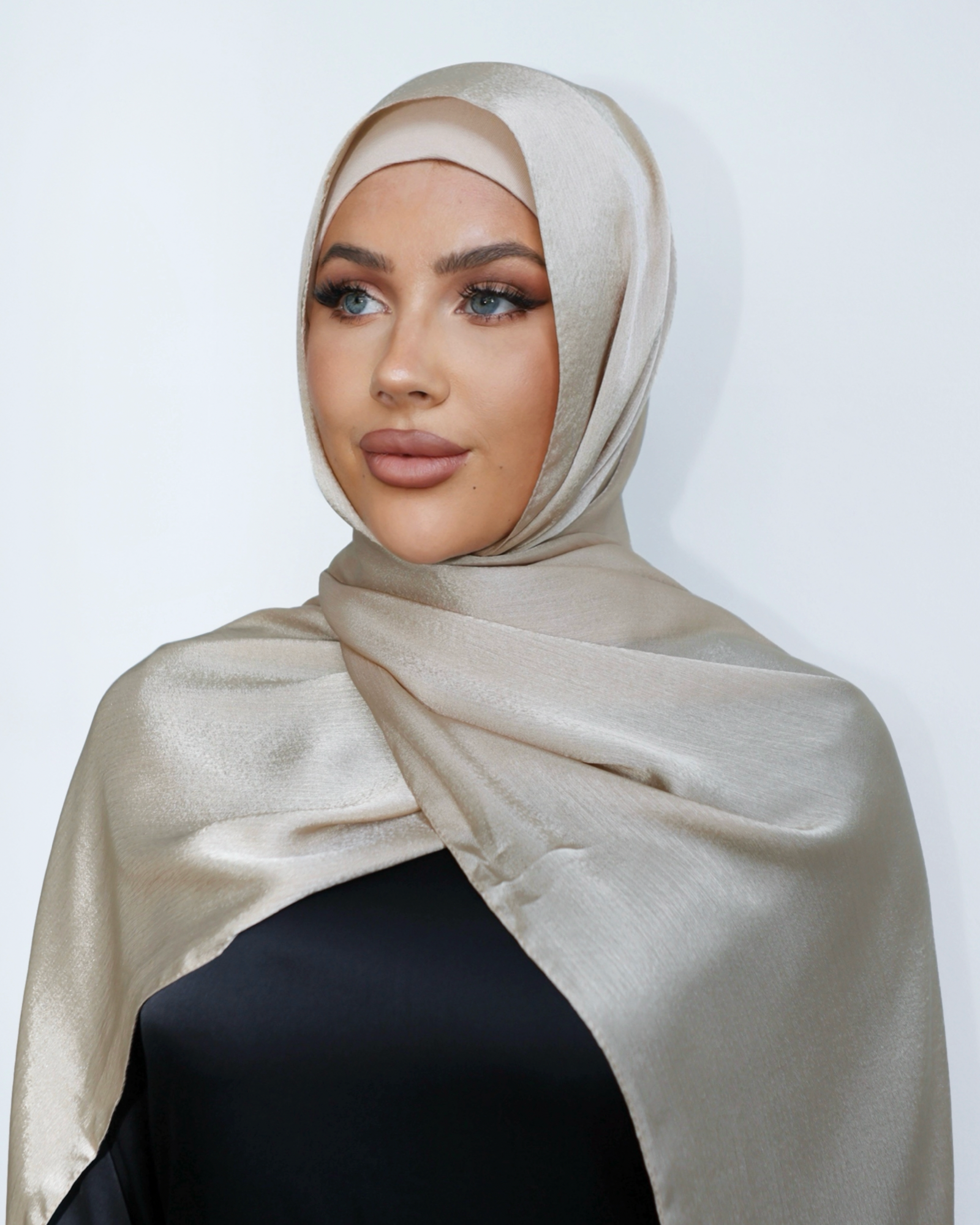 SHIMMER HIJAB- GOLDEN SAND