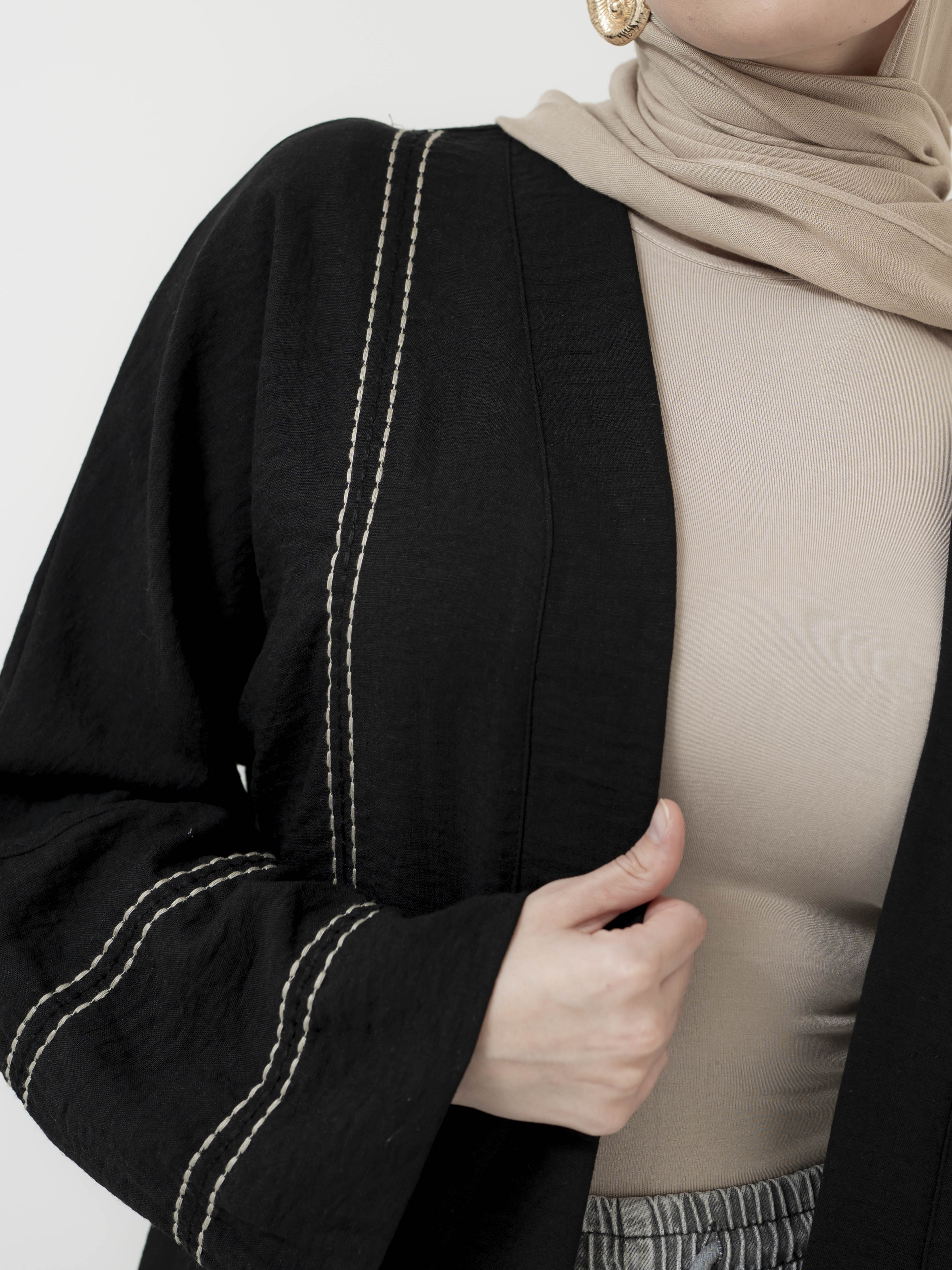 women's kimono for outerwear, layering piece, flowy for spring summer modest fashion, full length, maxi cardigan