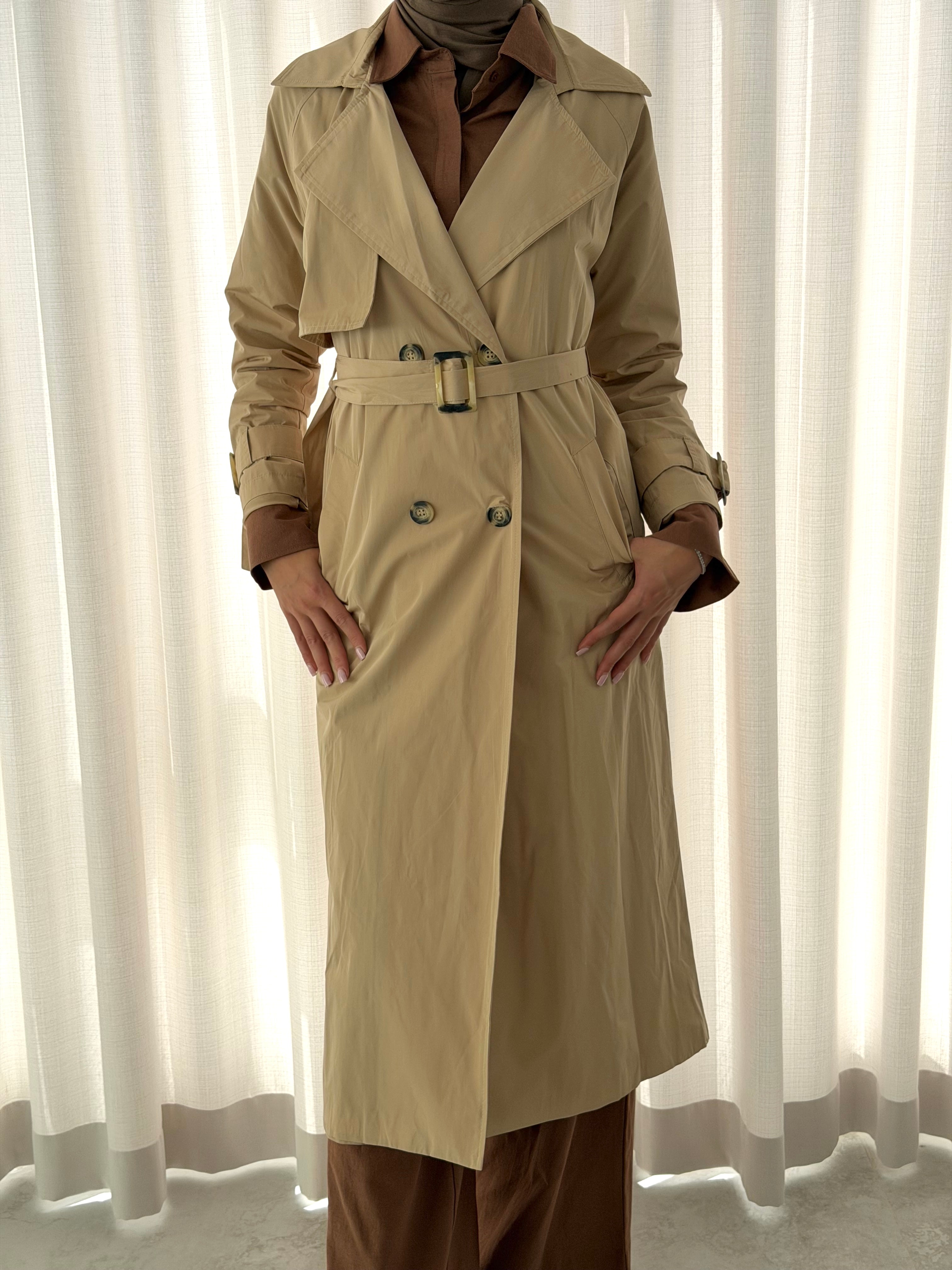 dune classic coat- long length and long sleeves