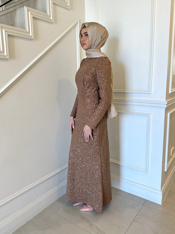 Glitz Glamour Formal Dress Midnight styled modestly for 2025 events